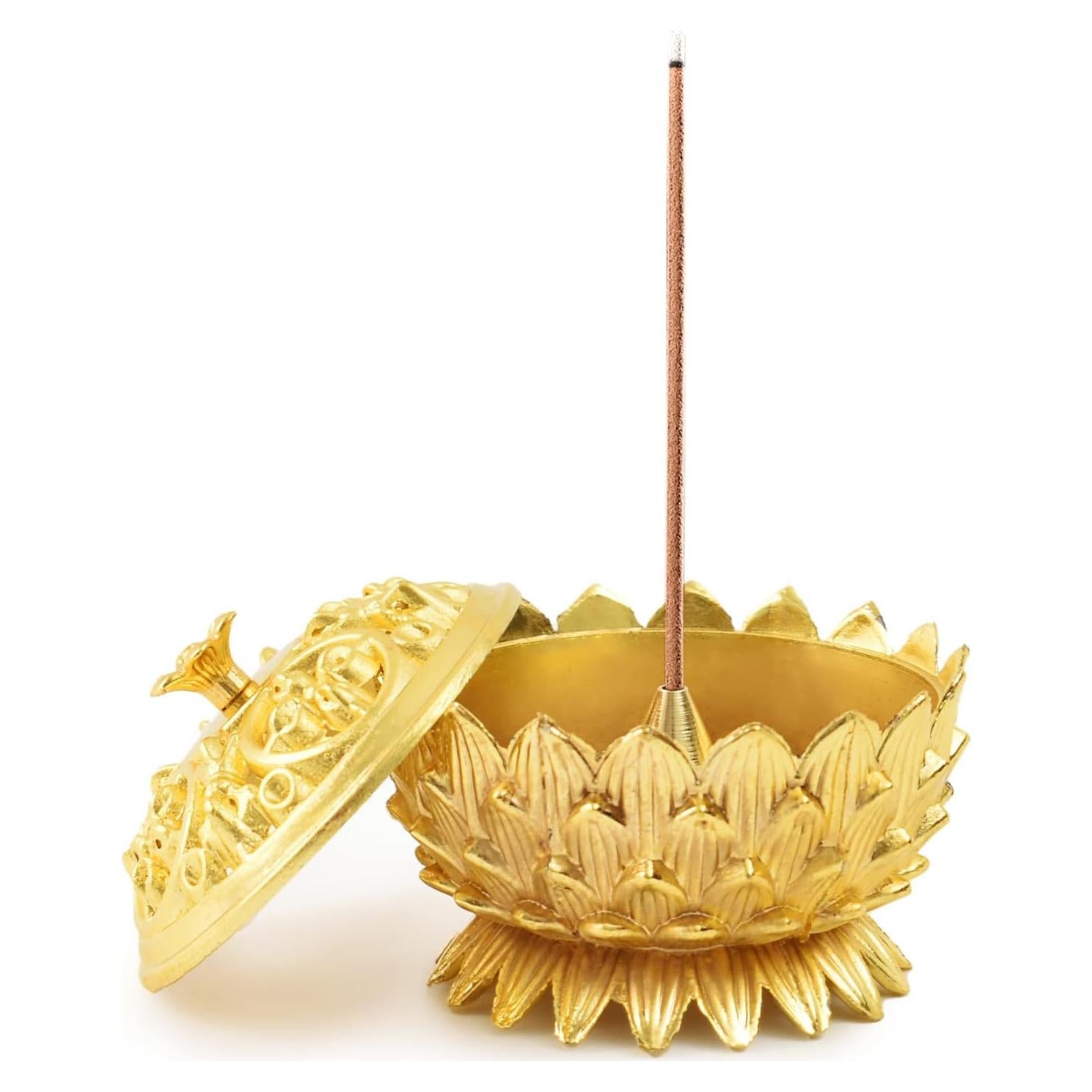 Soporte para Incienso de Loto HOKPA - 2 Piezas Aleación Zinc