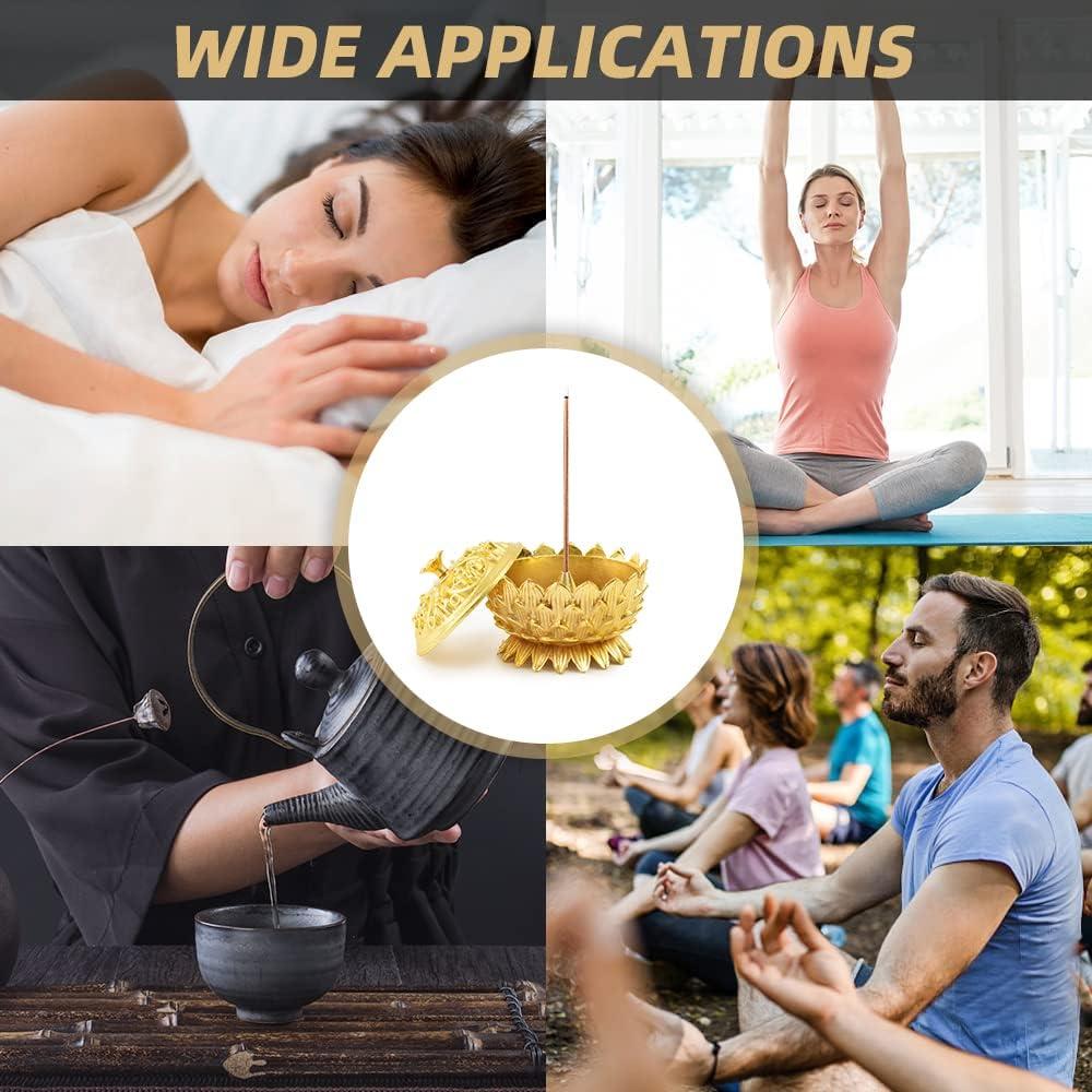 Soporte para Incienso de Loto HOKPA - 2 Piezas Aleación Zinc