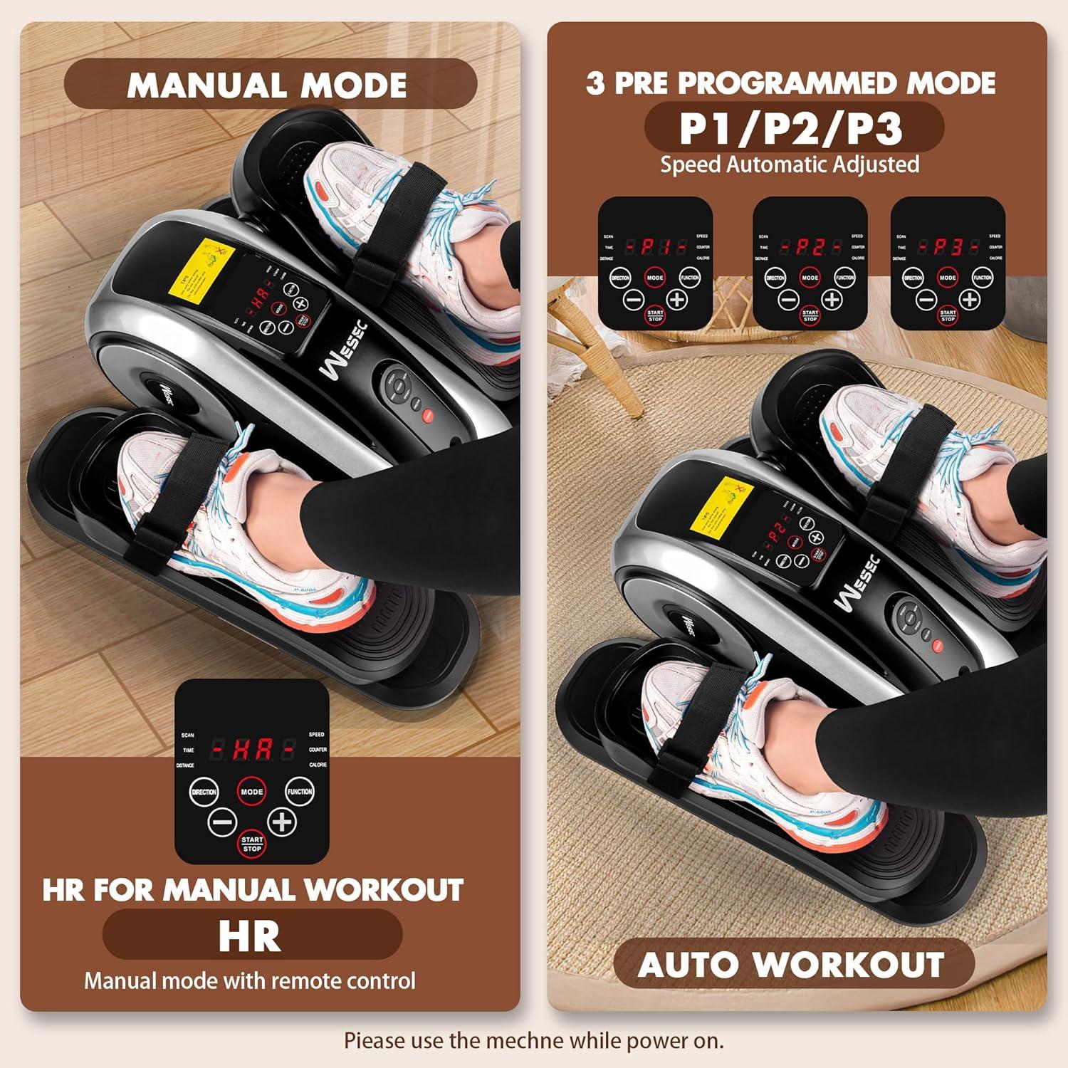 Máquina Elíptica Bajo Escritorio Wesec con Control Remoto 12 Niveles