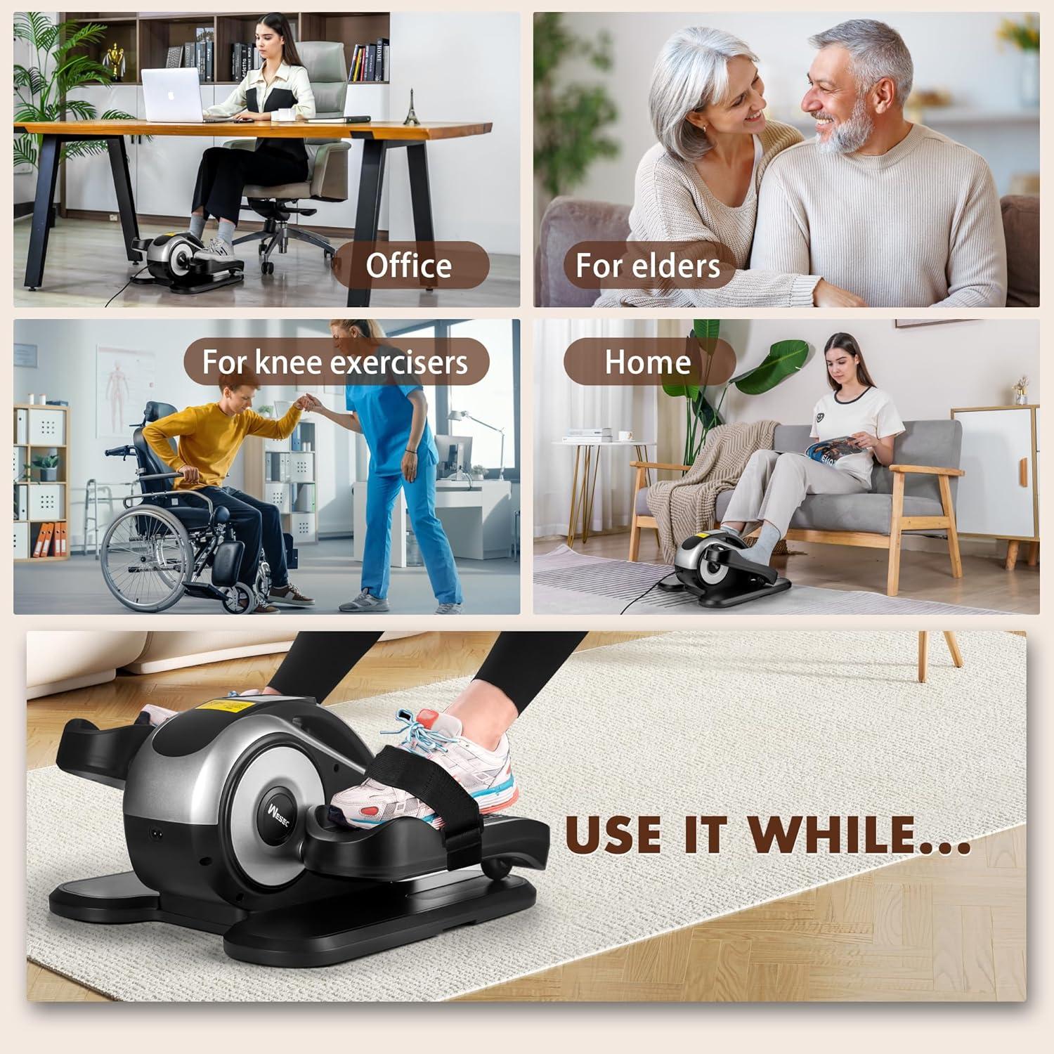 Máquina Elíptica Bajo Escritorio Wesec con Control Remoto 12 Niveles