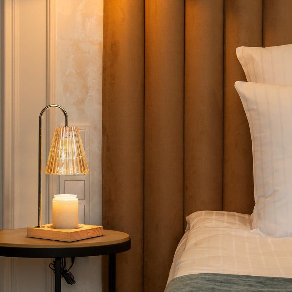 Lámpara Calentadora de Velas Marycele Ámbar Regulable 1kg