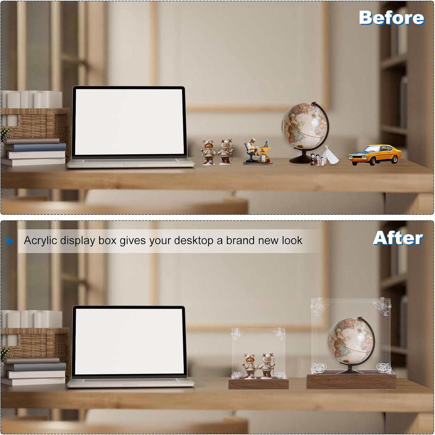 Caja de Exhibición Acrílica MECCANIXITY 10x10x10cm Transparente