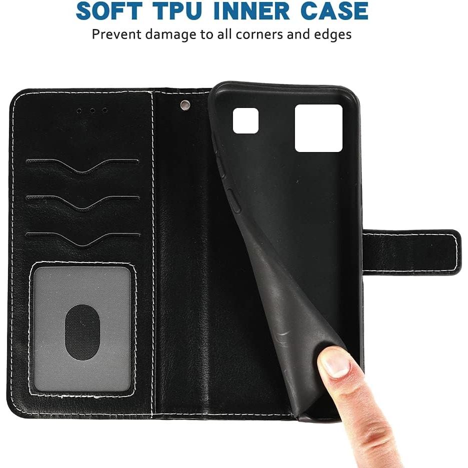 Funda Plegable de Cuero para LG K22/K22 Plus/K32 con Soporte