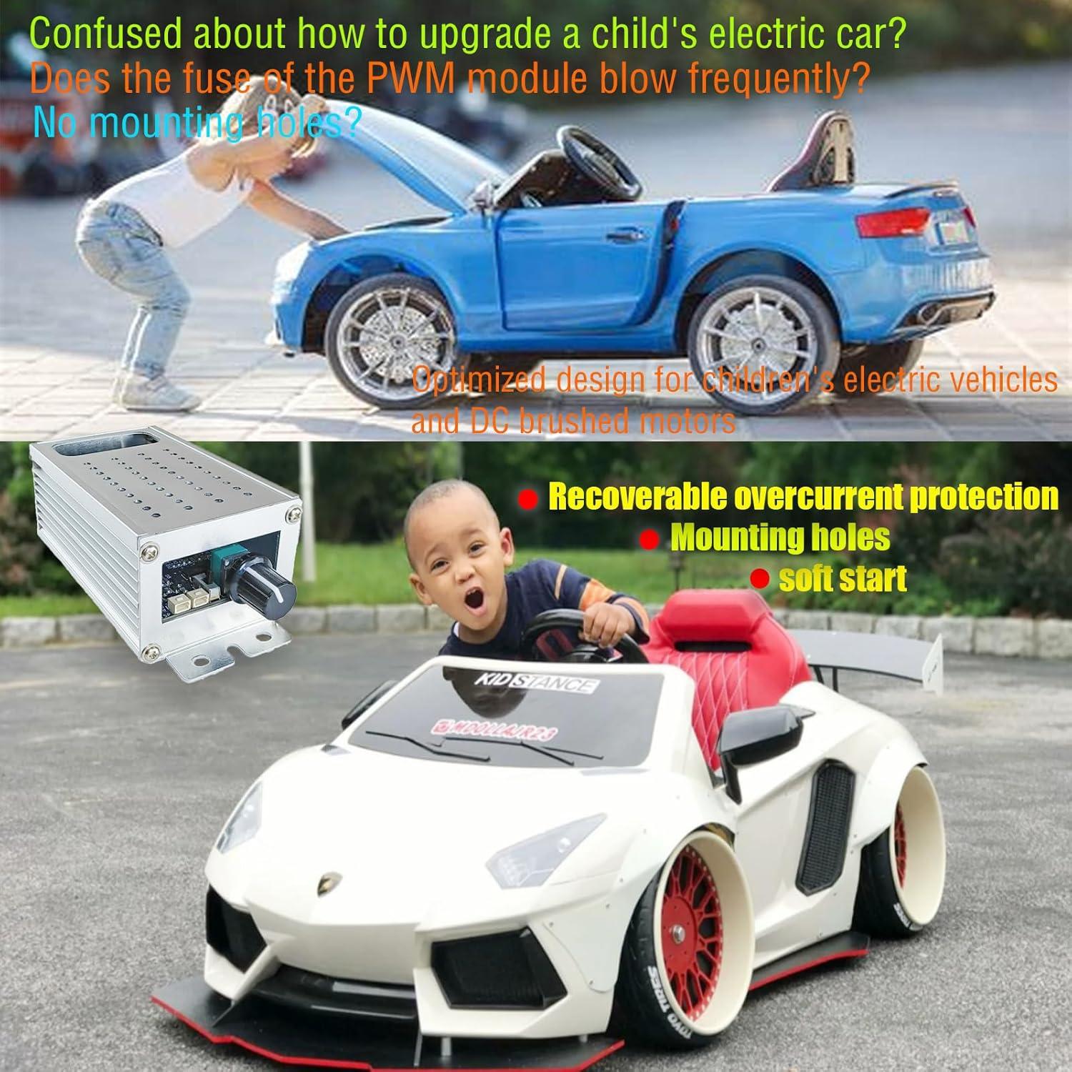 Controlador de Velocidad Motor CC MgcSTEM 9-70V 35A PWM