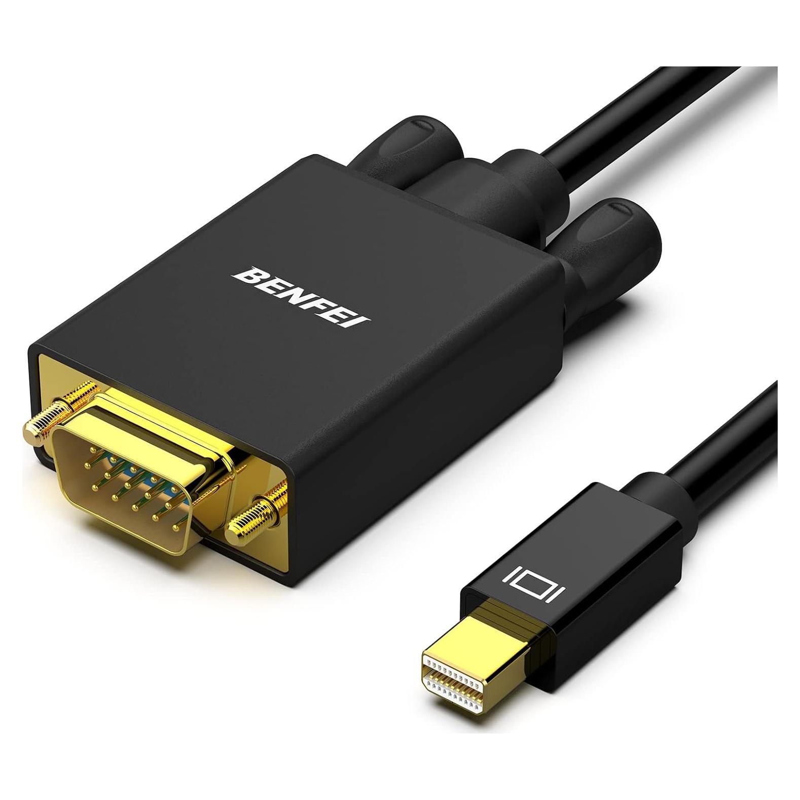 Cable VGA Benfei Mini DisplayPort 0.9m para MacBook y Proyector