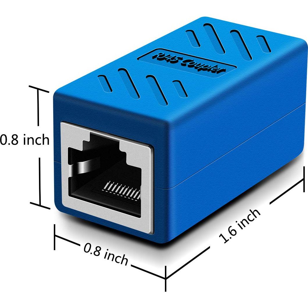 Acoplador RJ45 Oneme Hembra a Hembra Ethernet Cat7/Cat6/Cat5e Azul