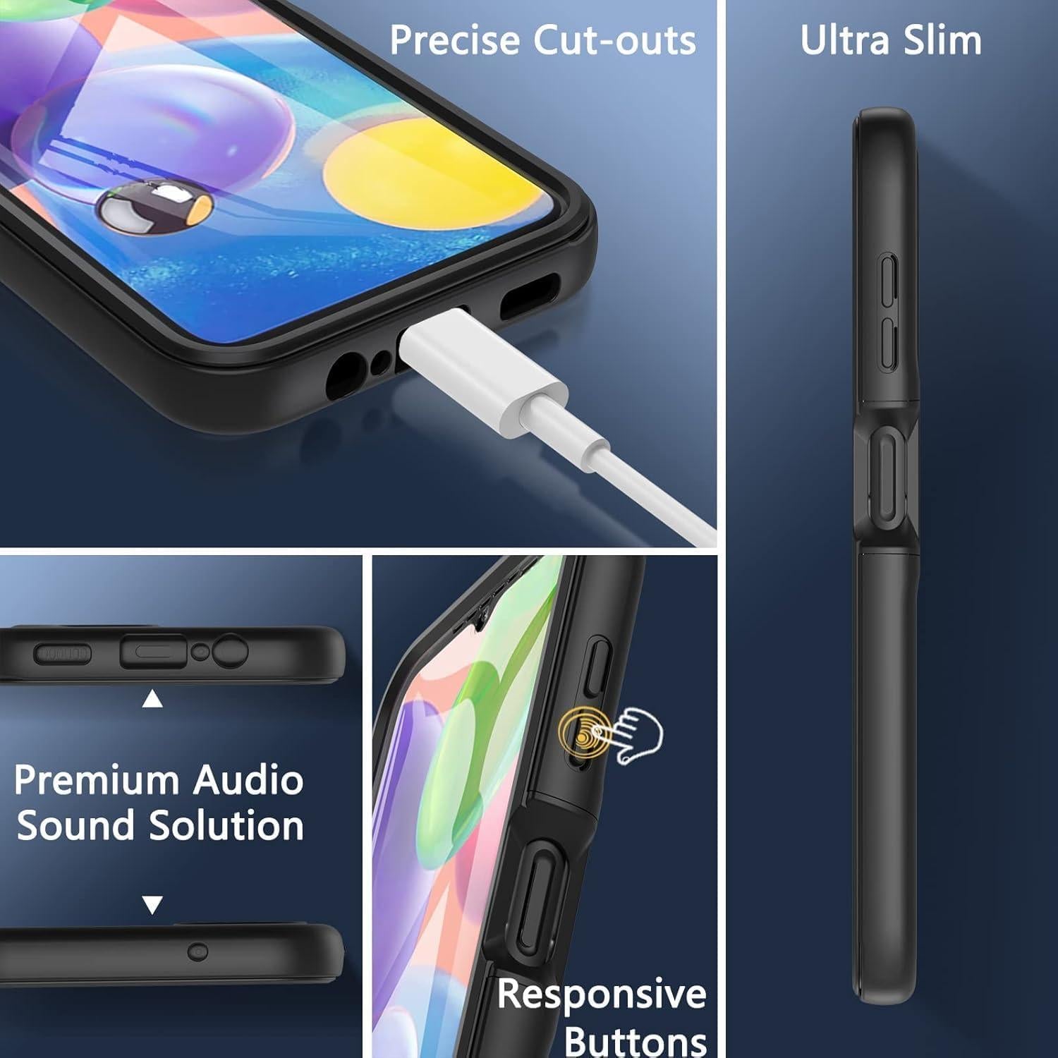 Funda Hensinple para Samsung Galaxy A14 5G con Protector