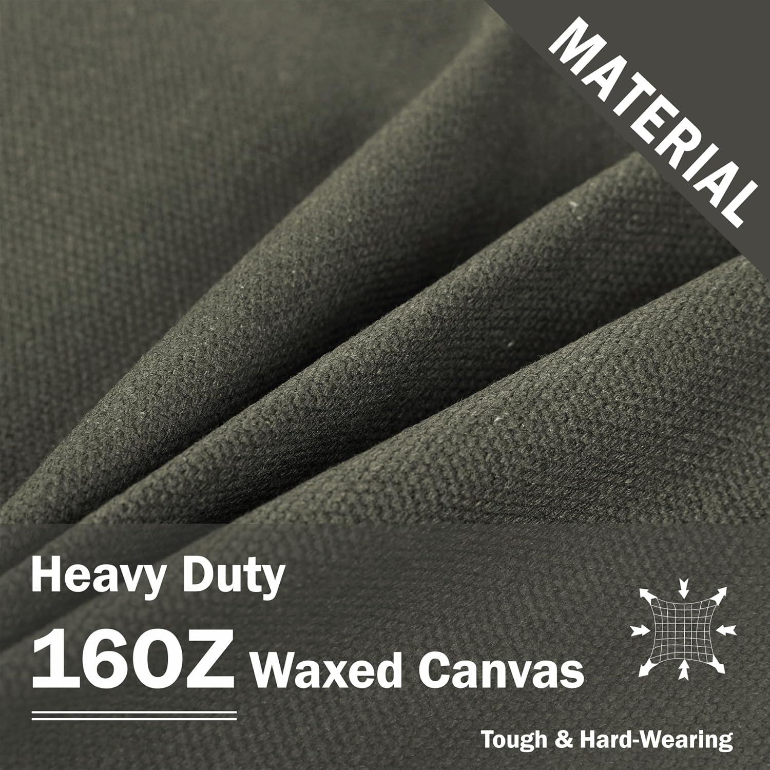 Roll de Herramientas de Lona Encerada 16oz Kaaltisy Verde Militar