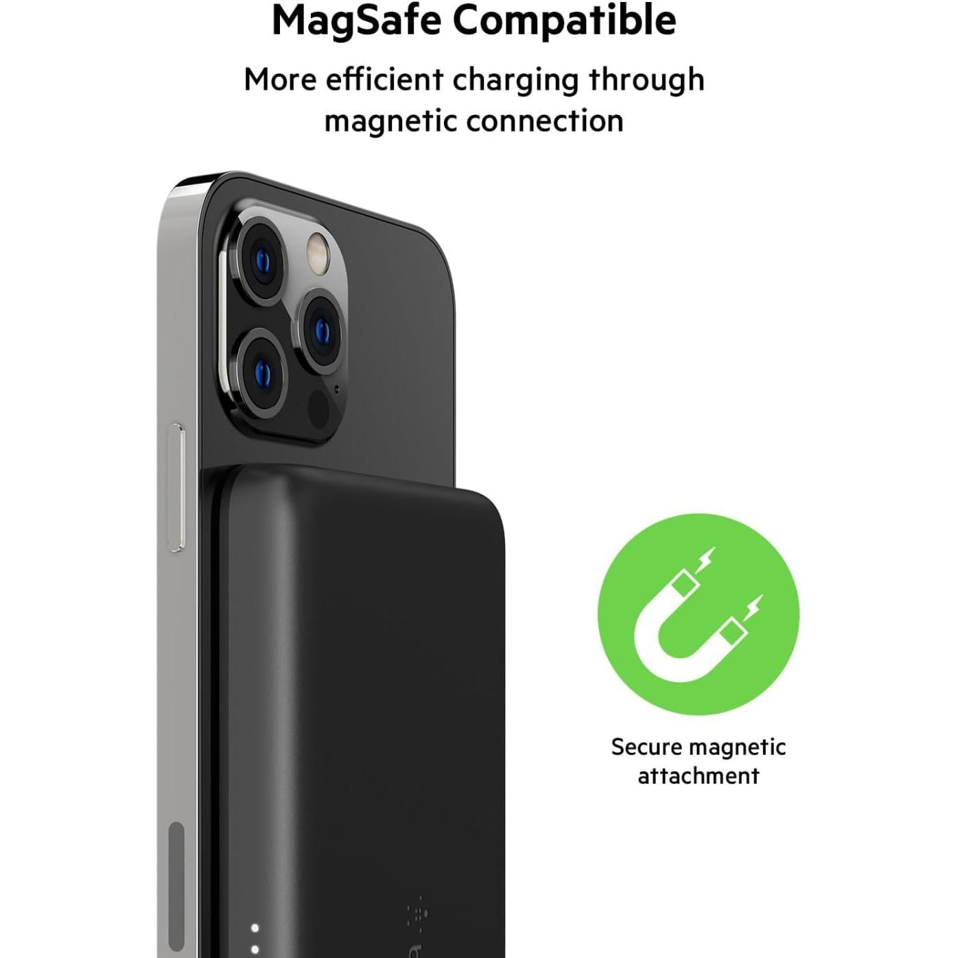 Cargador Portátil Inalámbrico Belkin MagSafe 2500mAh Negro