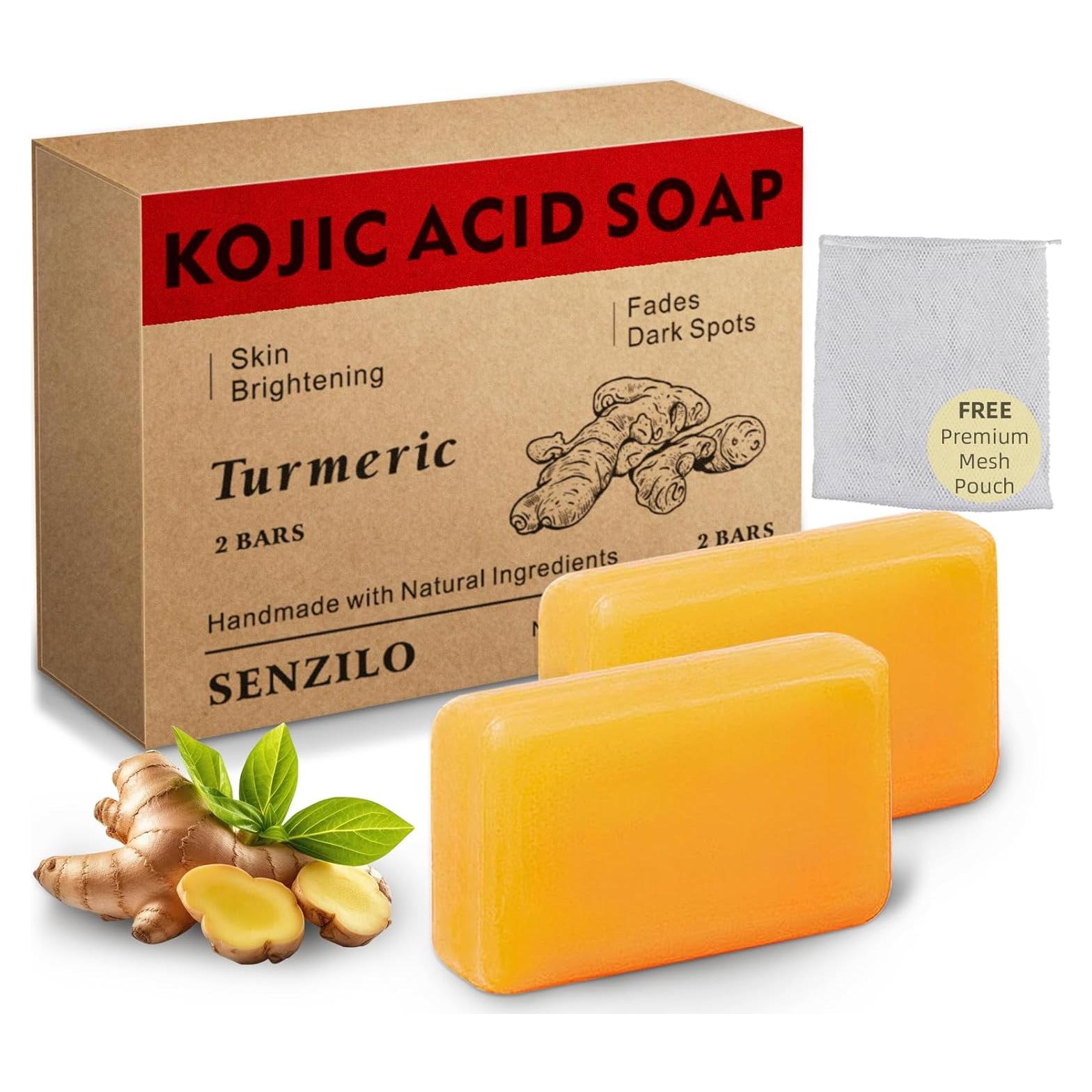 Jabón de Cúrcuma y Ácido Kójico Senzilo - 2 Barras 105g