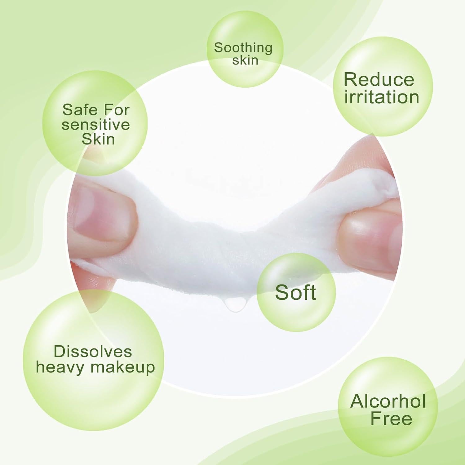 Toallitas Desmaquillantes Individuales Aloe Vera 50 Unidades