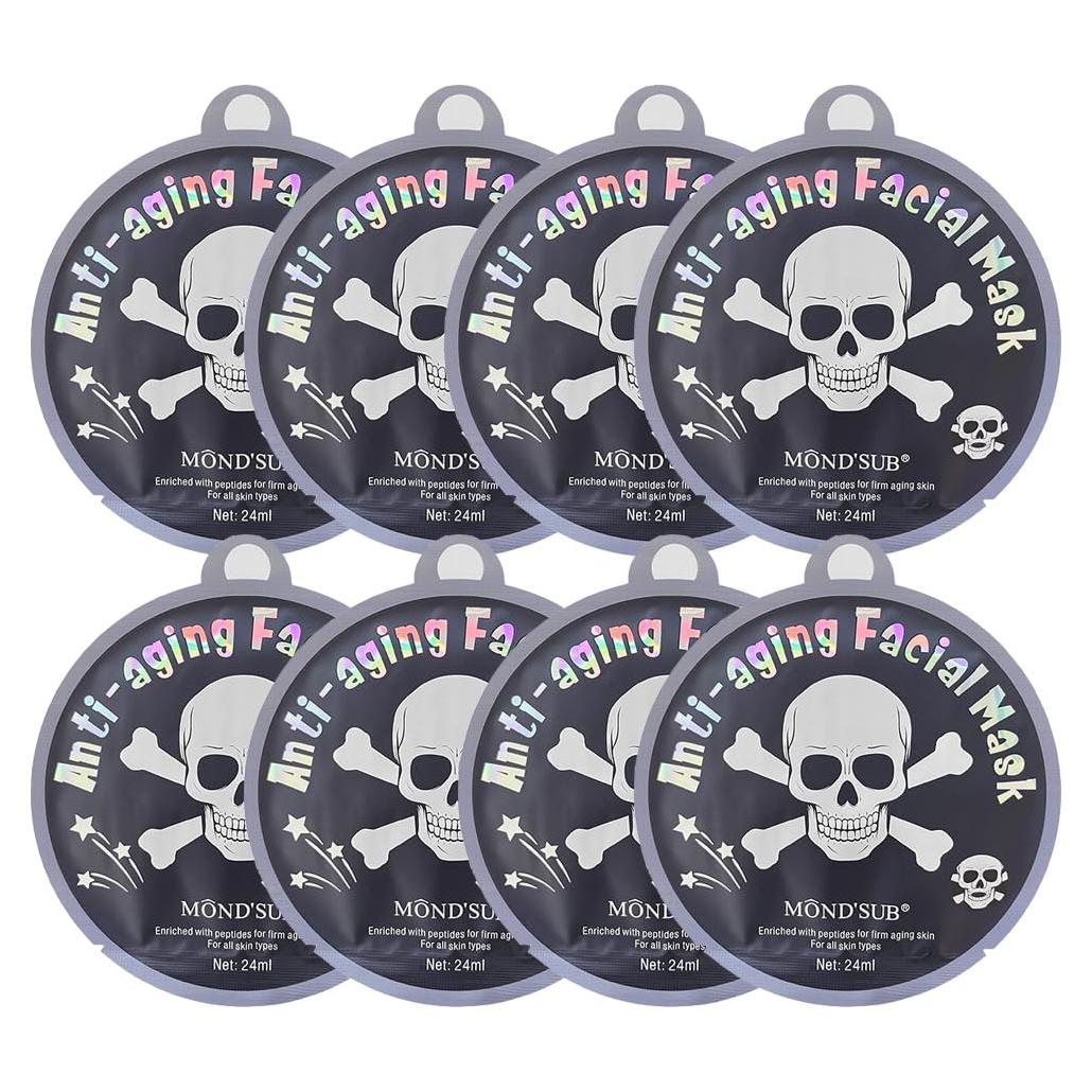 Máscaras faciales hidratantes de calavera GUANGZHOU 8 paquetes