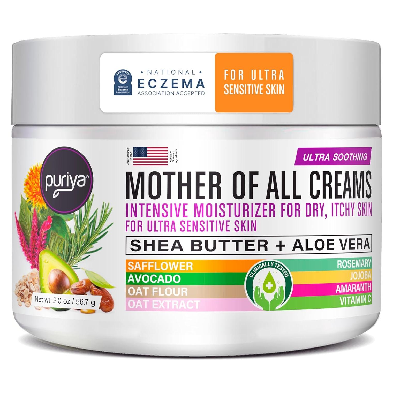 Crema Hidratante Puriya 56.7 g - Alivio Piel Seca y Picazón