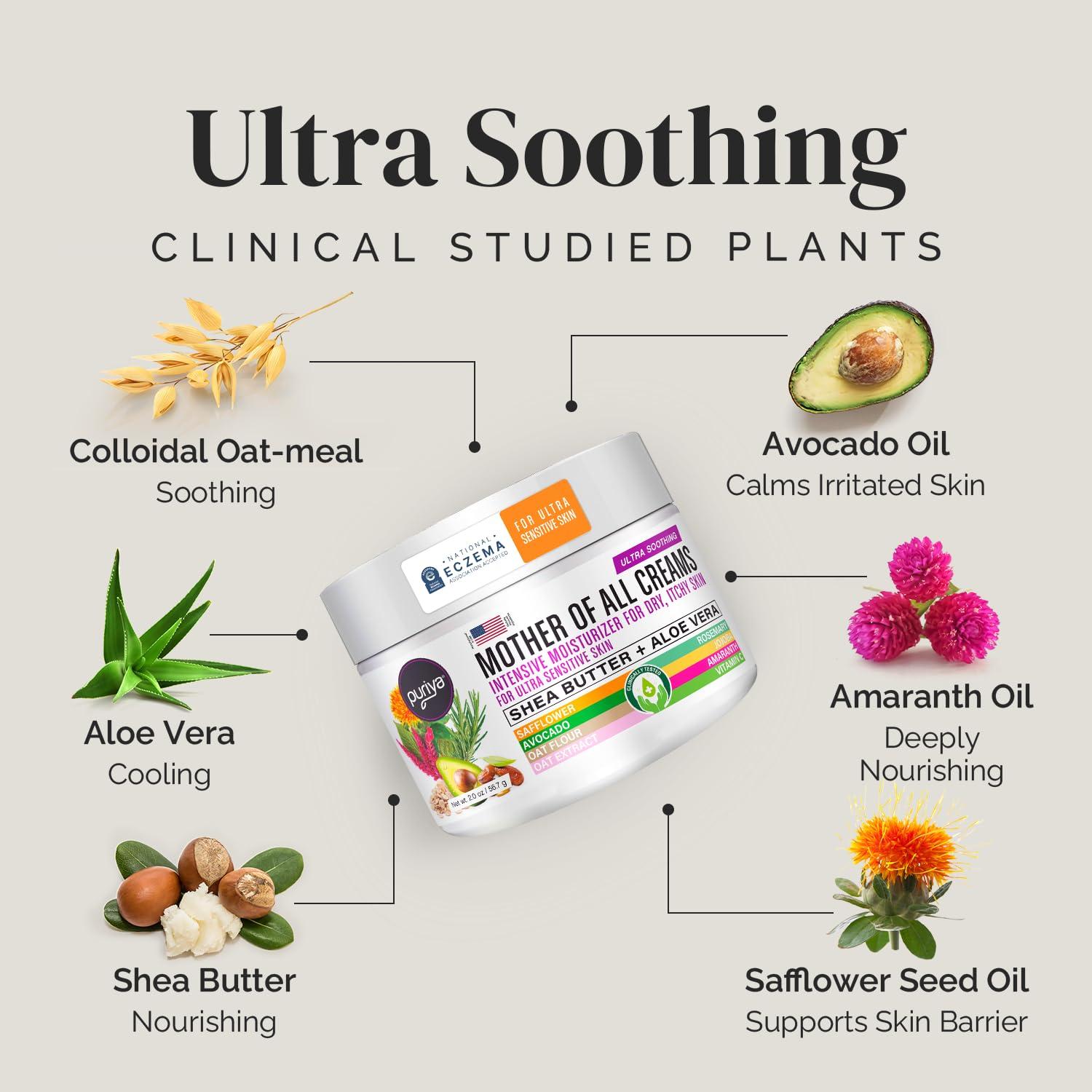 Crema Hidratante Puriya 56.7 g - Alivio Piel Seca y Picazón