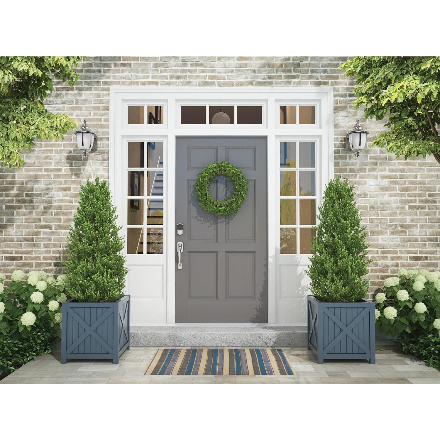 Cerradura Inteligente WiFi Schlage Encode Camelot Cromo Brillante