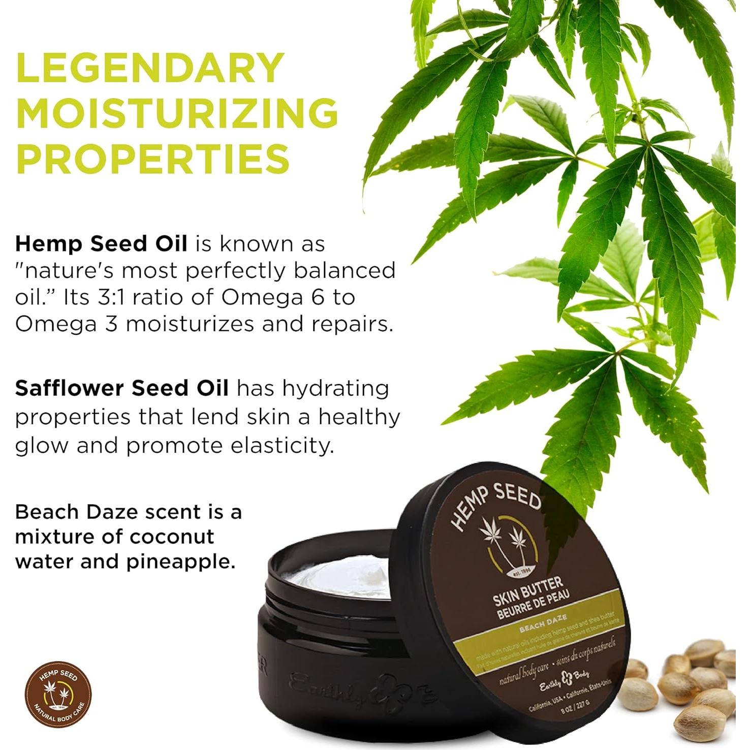 Mantequilla Corporal Vegana Earthly Body 227 g - Semilla de Cáñamo