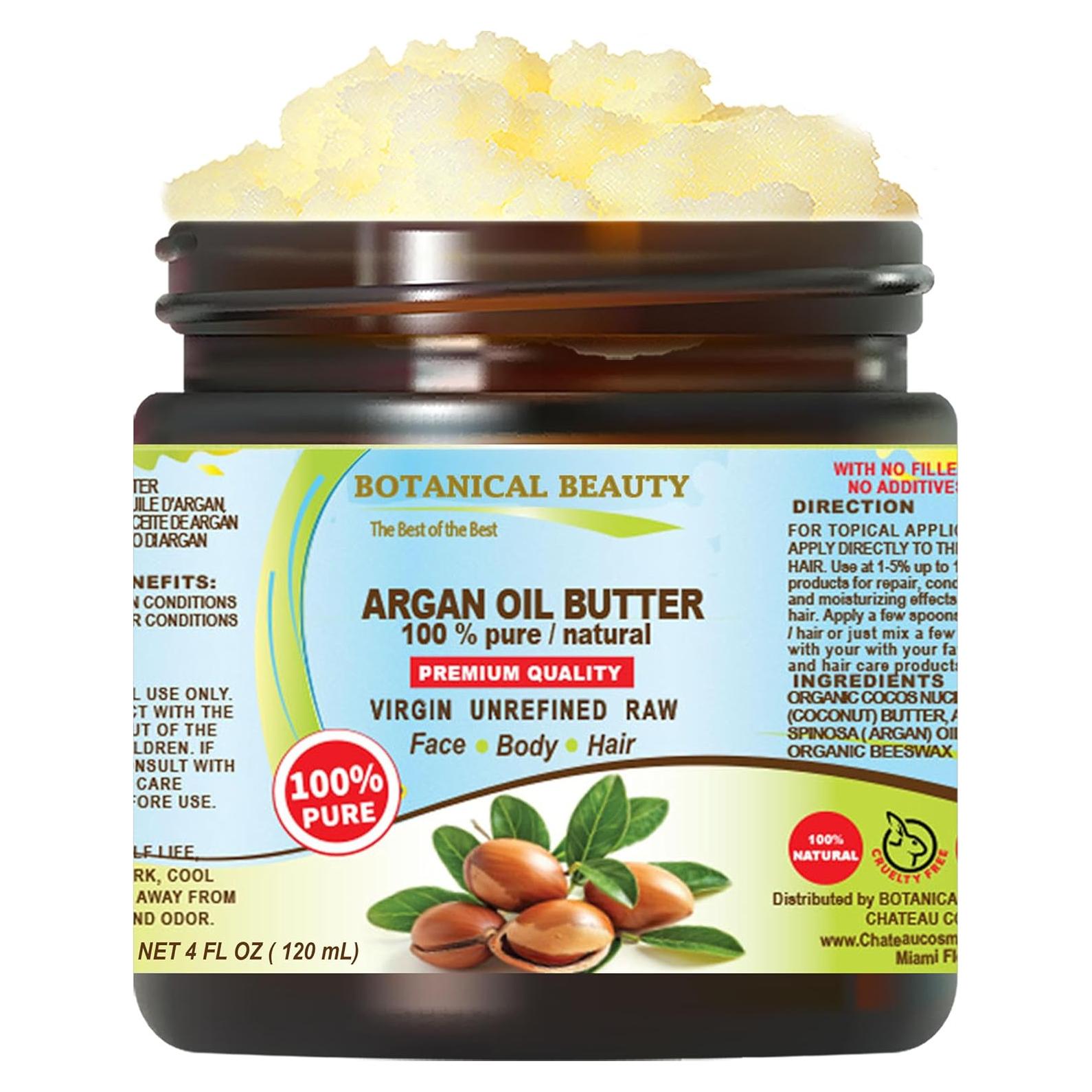 Mantequilla de Aceite de Argán Pura Natural 118 ml - Chateau Cosmetics