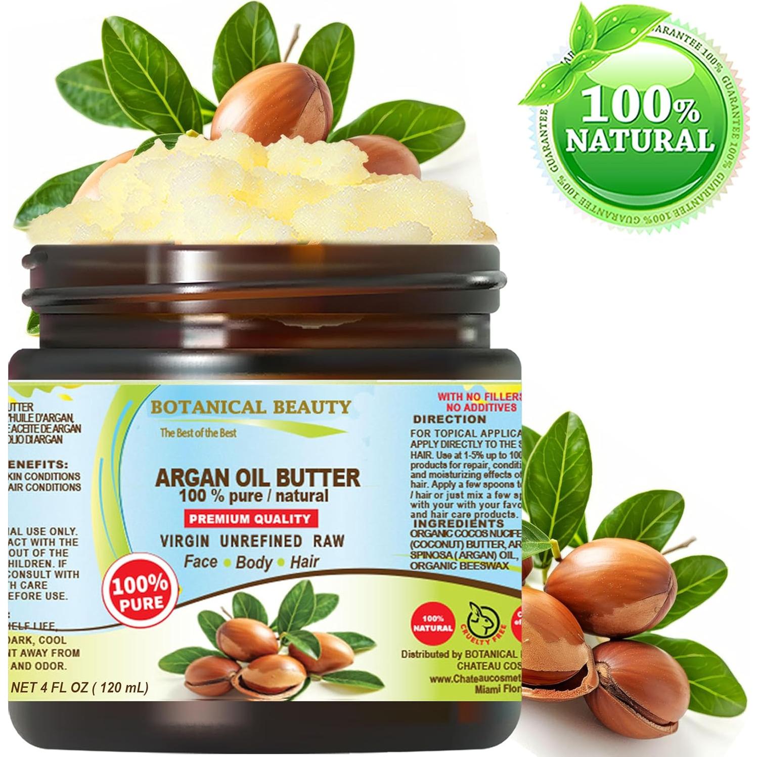 Mantequilla de Aceite de Argán Pura Natural 118 ml - Chateau Cosmetics