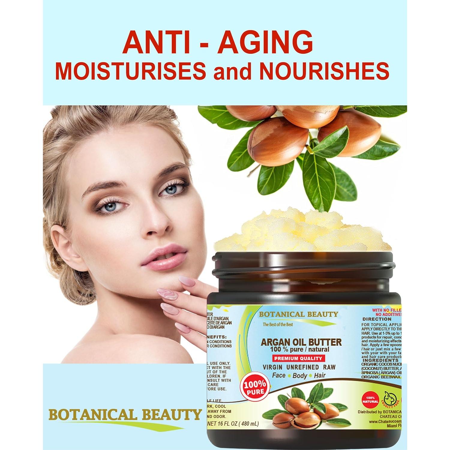 Mantequilla de Aceite de Argán Pura Natural 118 ml - Chateau Cosmetics