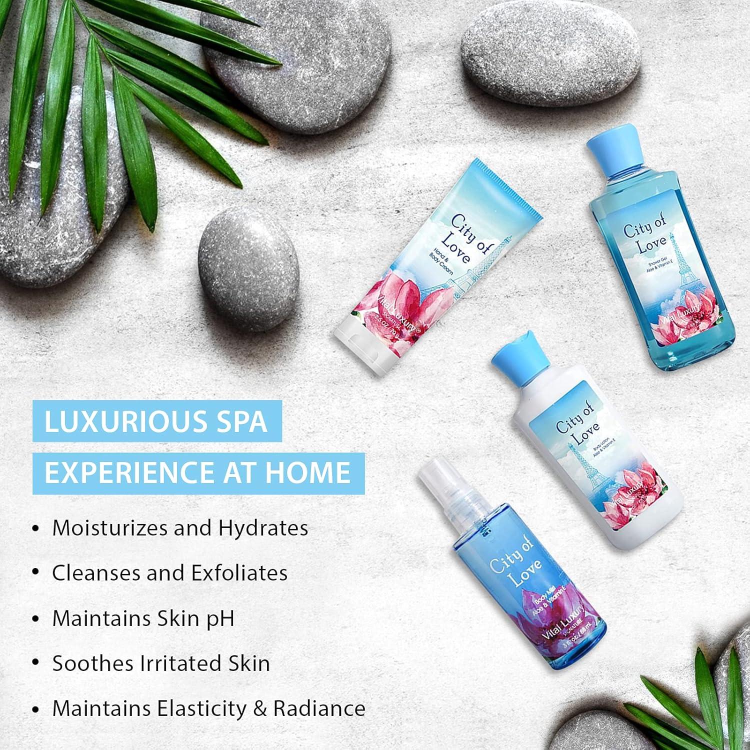 Kit de Baño y Cuerpo Vital Luxury 4 Piezas 88 ml - Ciudad del Amor