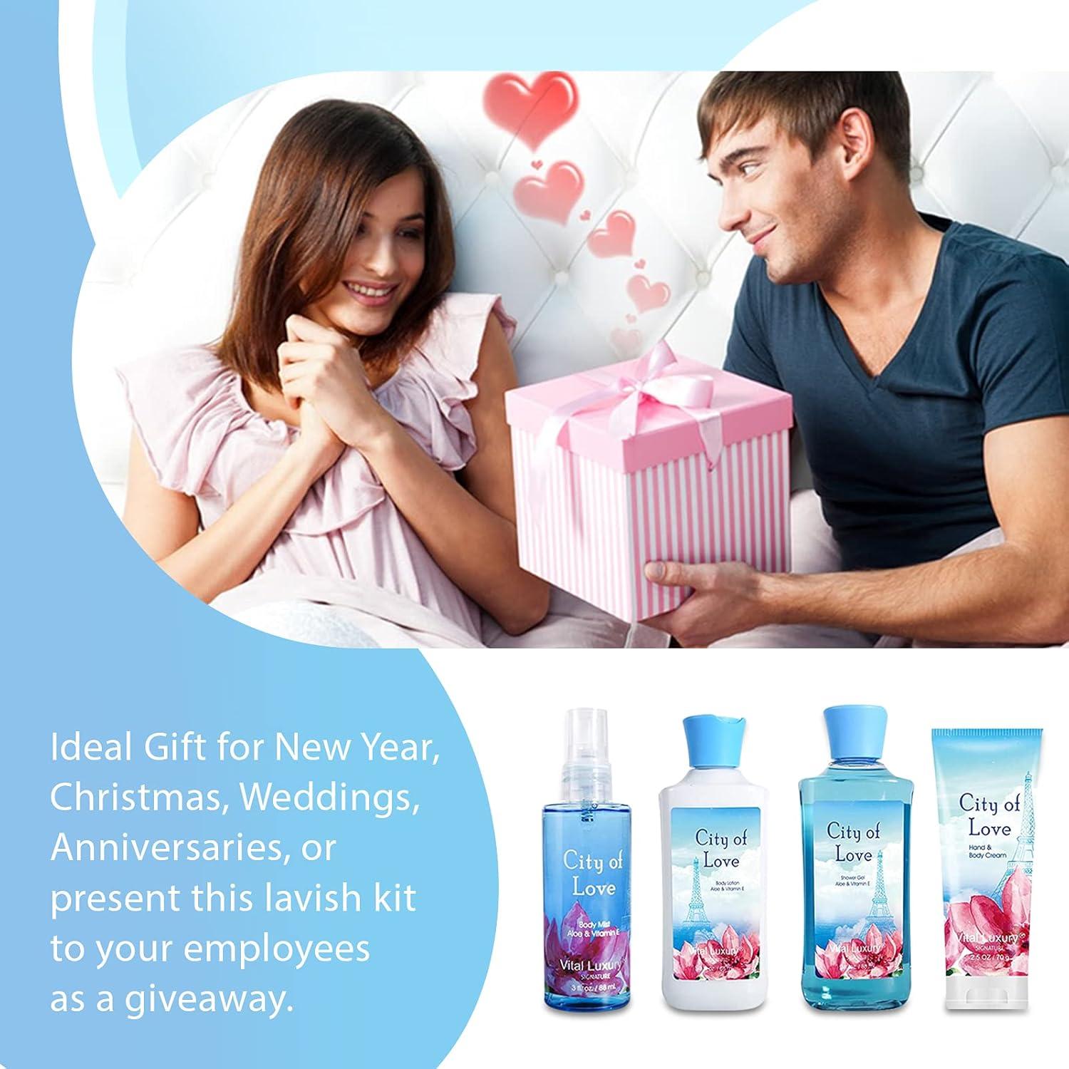 Kit de Baño y Cuerpo Vital Luxury 4 Piezas 88 ml - Ciudad del Amor