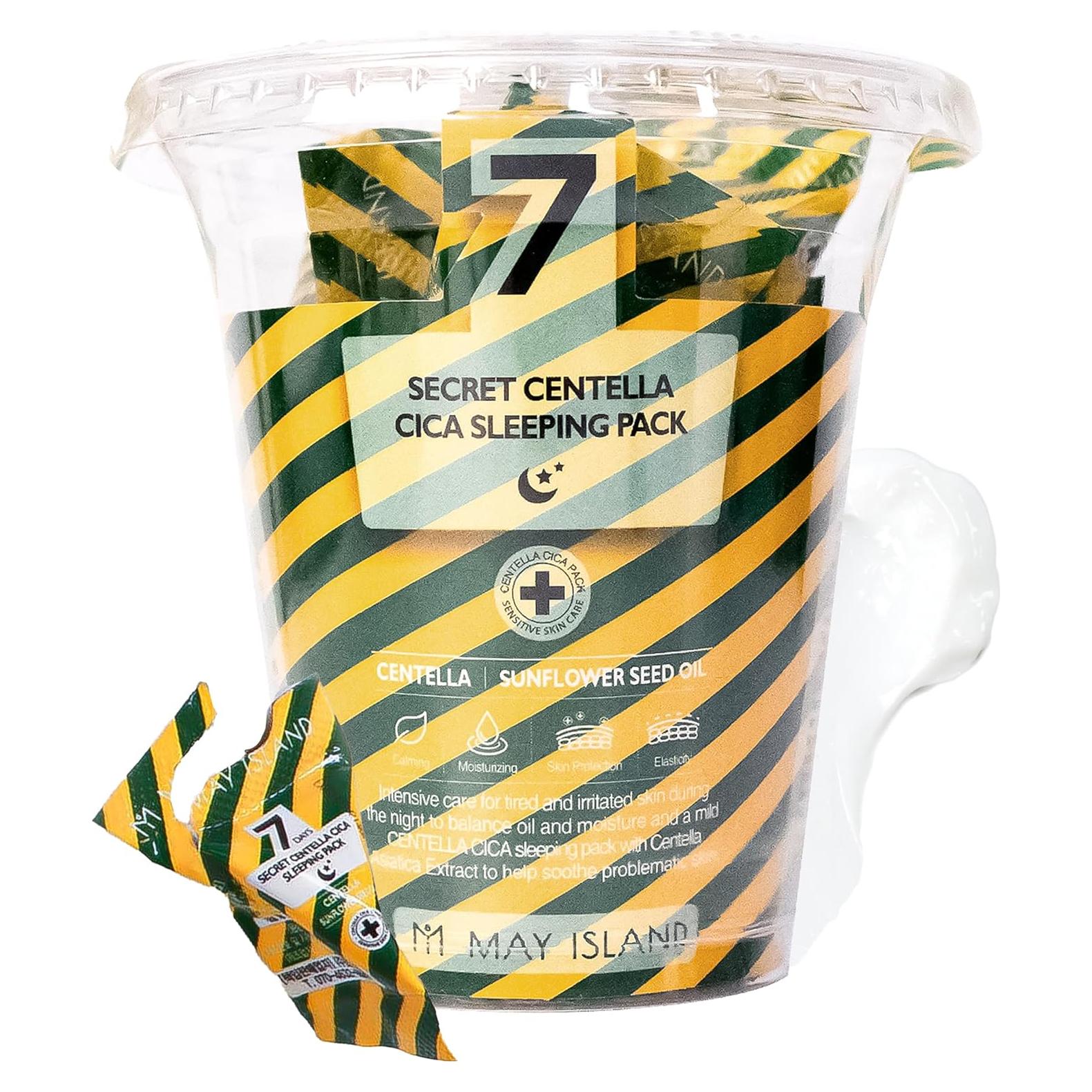 Mascarilla de Noche Mayisland Centella Cica 12 Sobres 4.8g