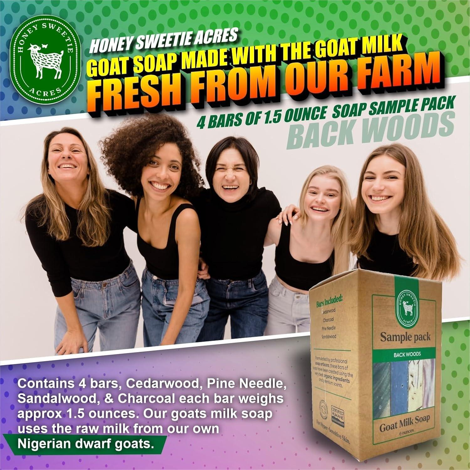 Juego de Jabones Artesanales Honey Sweetie Acres - 4 Barras de 42g