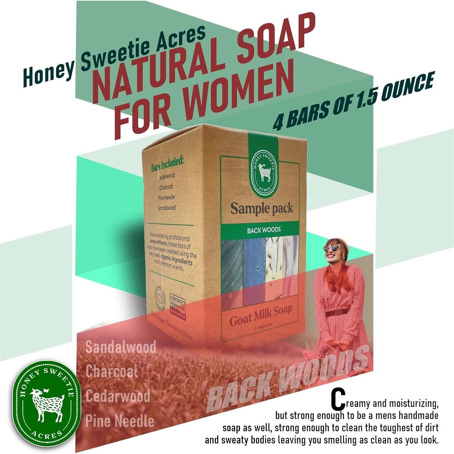 Juego de Jabones Artesanales Honey Sweetie Acres - 4 Barras de 42g