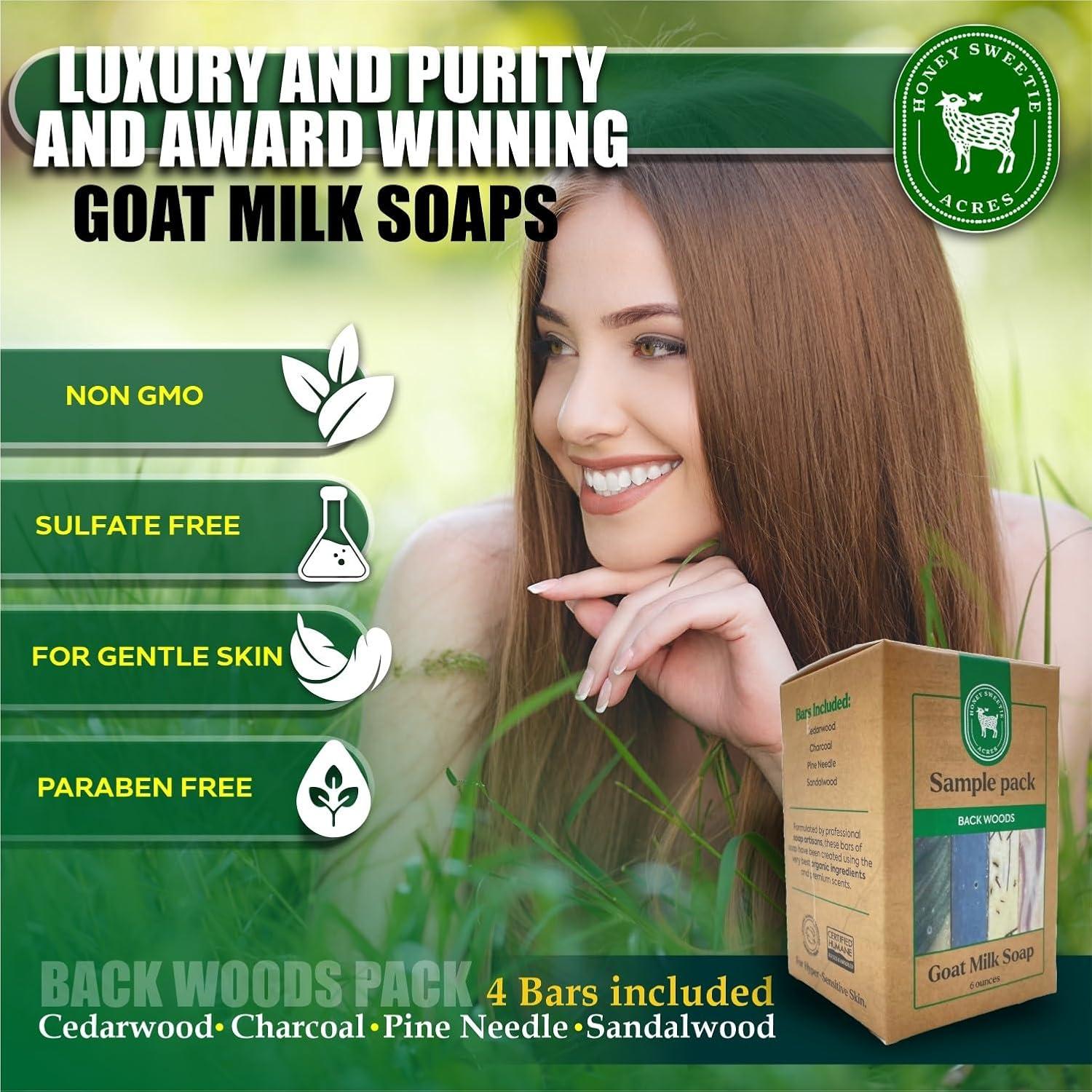 Juego de Jabones Artesanales Honey Sweetie Acres - 4 Barras de 42g