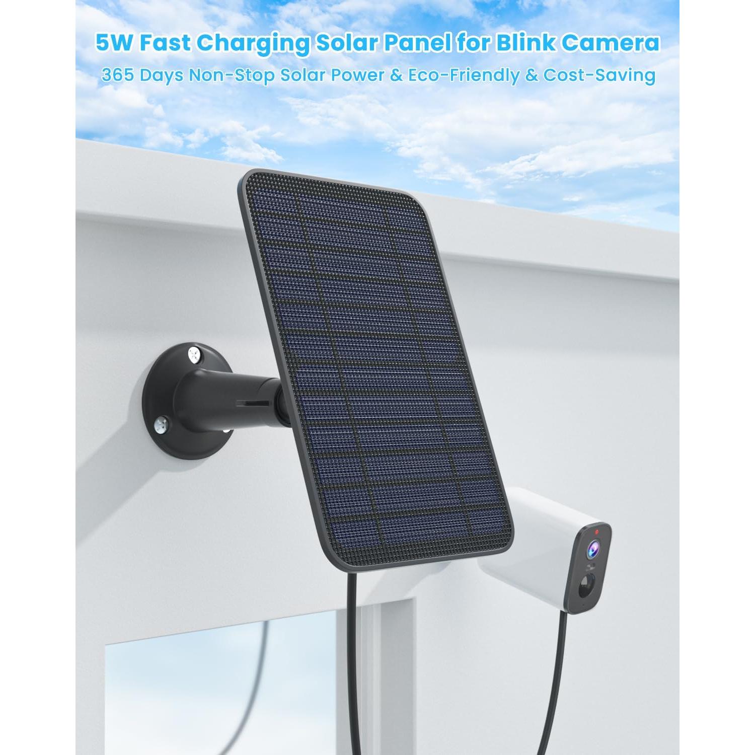 Cargador Solar 5W WININMETA para Cámara Blink - Paquete de 3