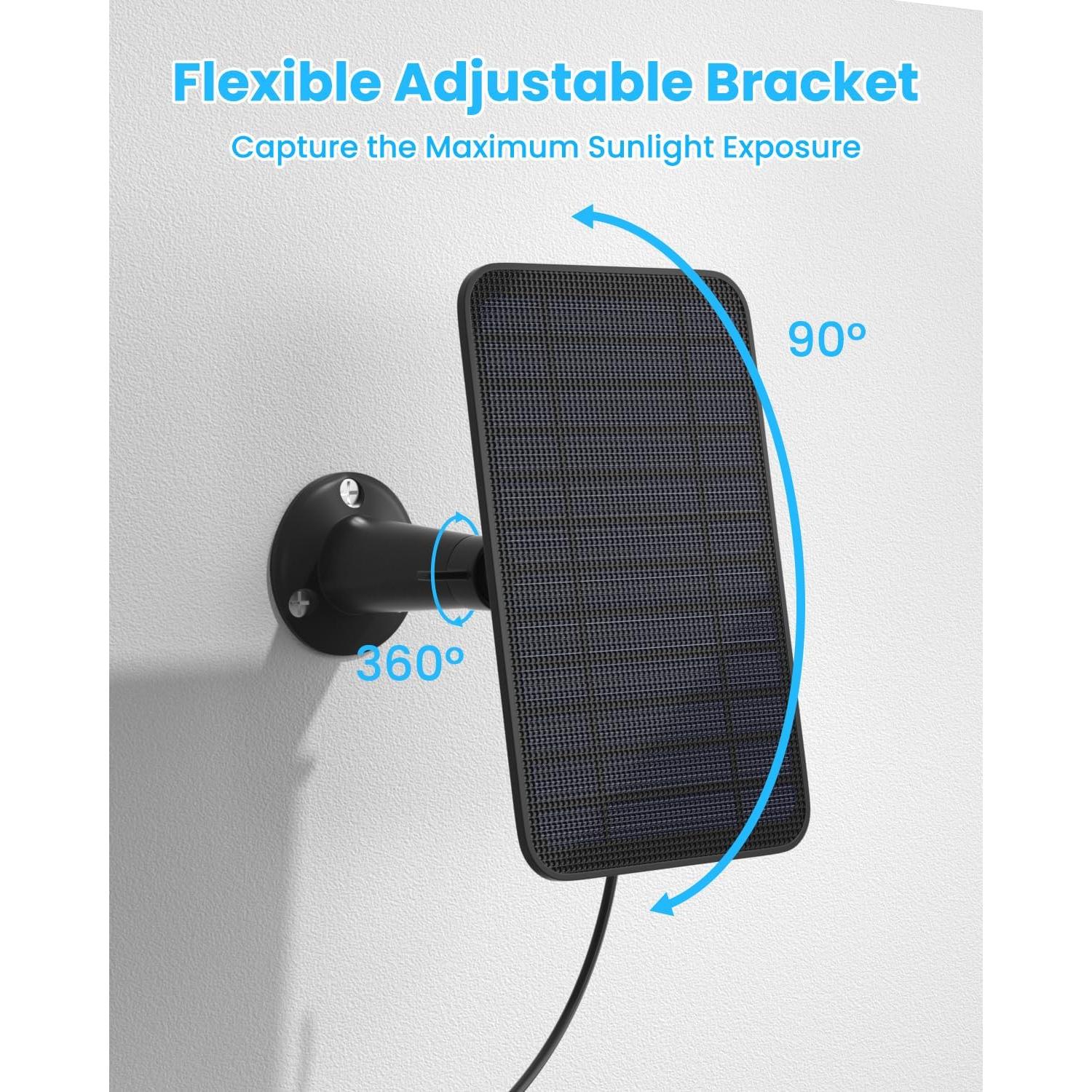 Cargador Solar 5W WININMETA para Cámara Blink - Paquete de 3