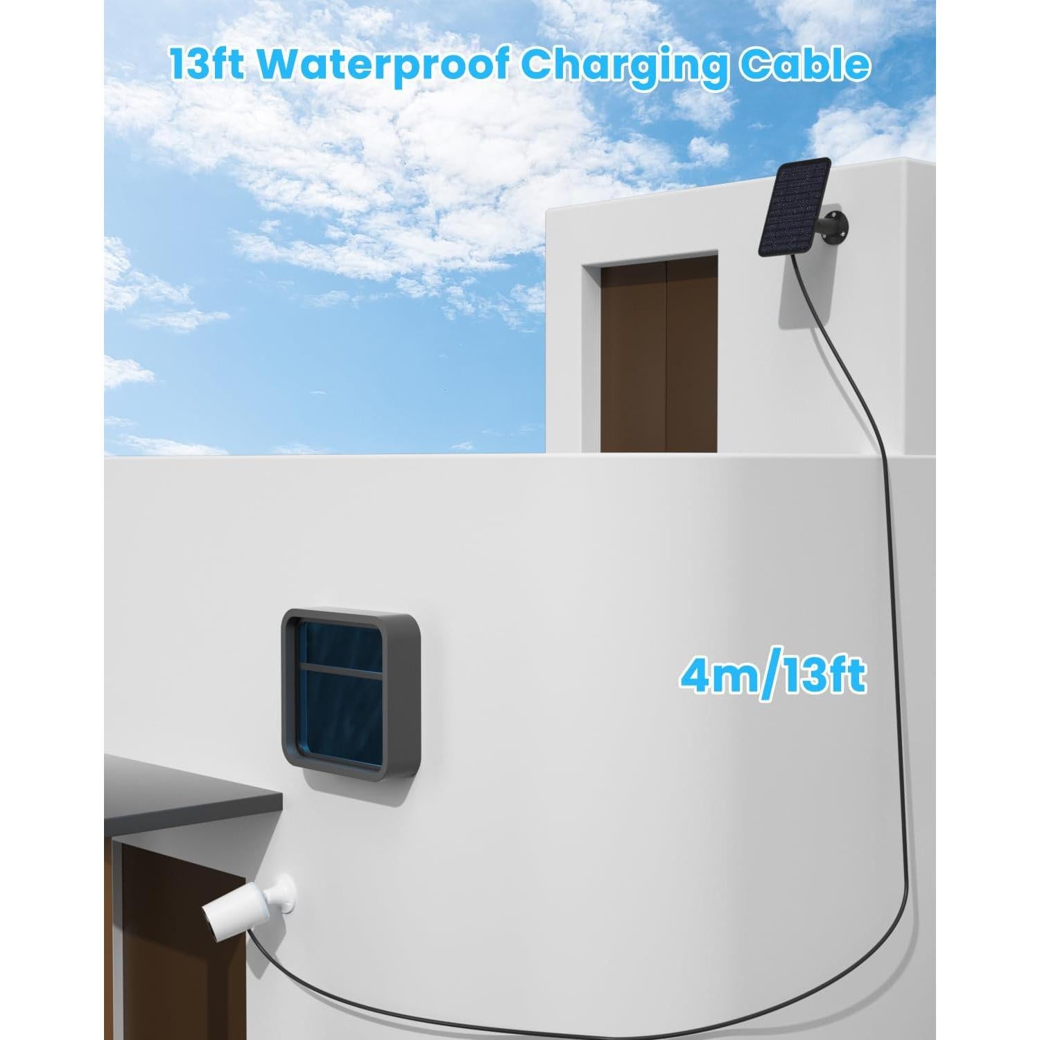 Cargador Solar 5W WININMETA para Cámara Blink - Paquete de 3