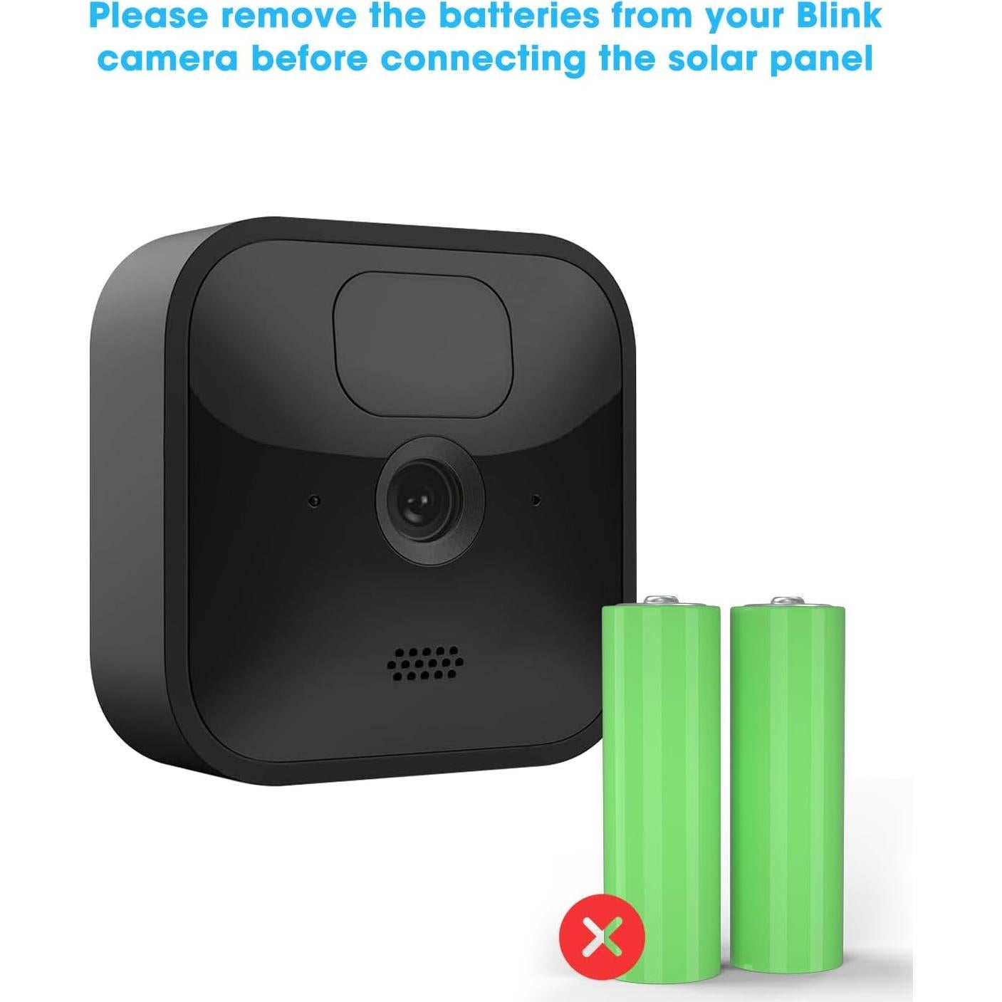 Cargador Solar 5W WININMETA para Cámara Blink - Paquete de 3