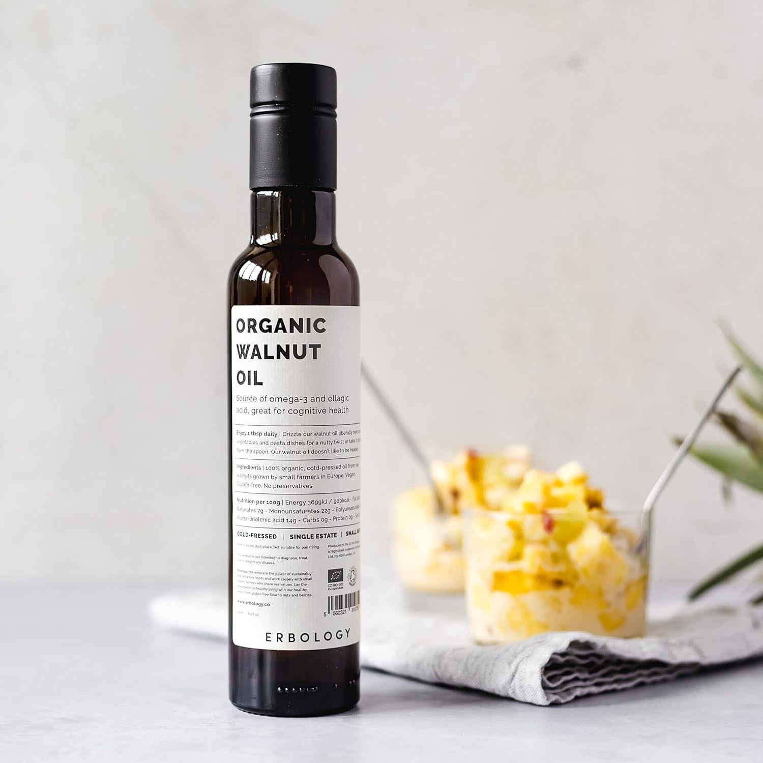 Aceite de Nuez Orgánico Erbology 250 ml - Prensado en Frío