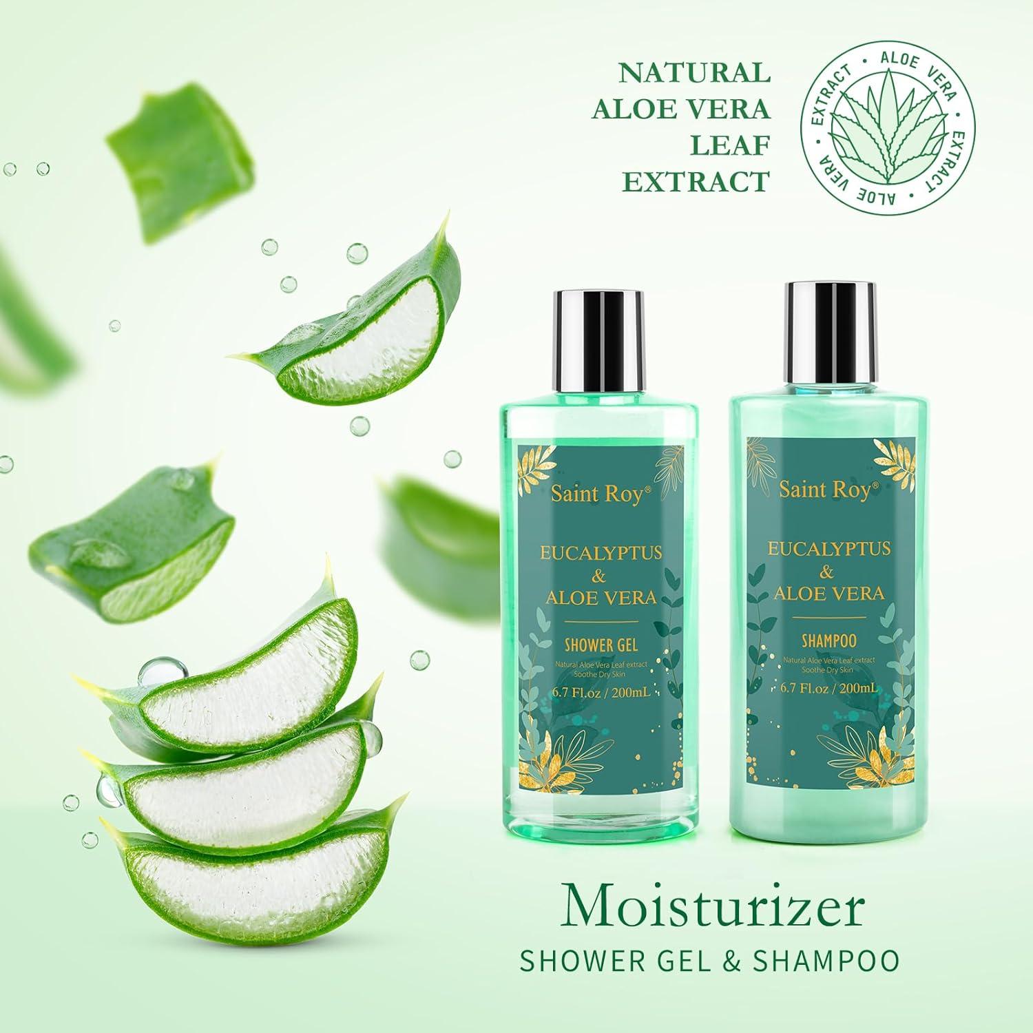 Set de Spa 8 Piezas Saint Roy Eucalipto y Aloe Vera