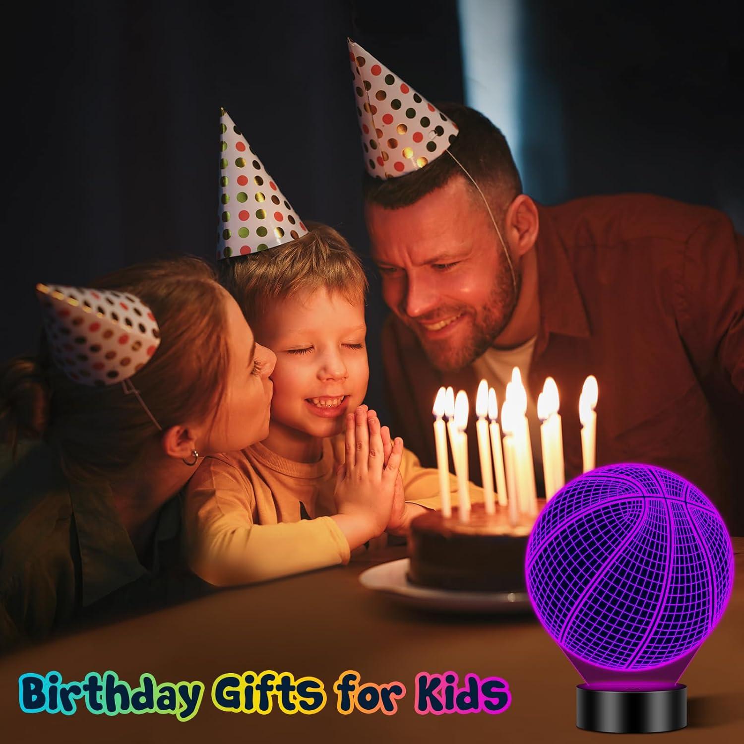 Luz Nocturna 3D Baloncesto Linkax con Control Remoto