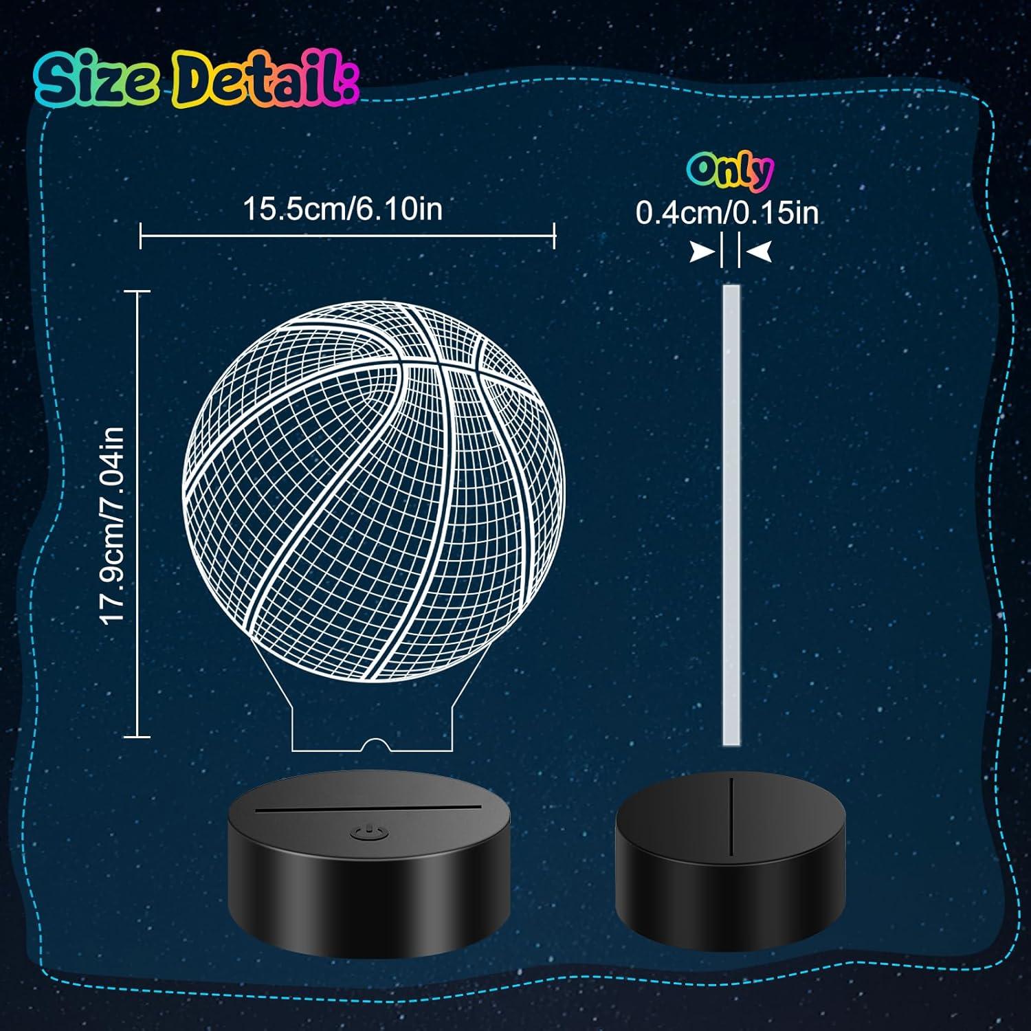 Luz Nocturna 3D Baloncesto Linkax con Control Remoto