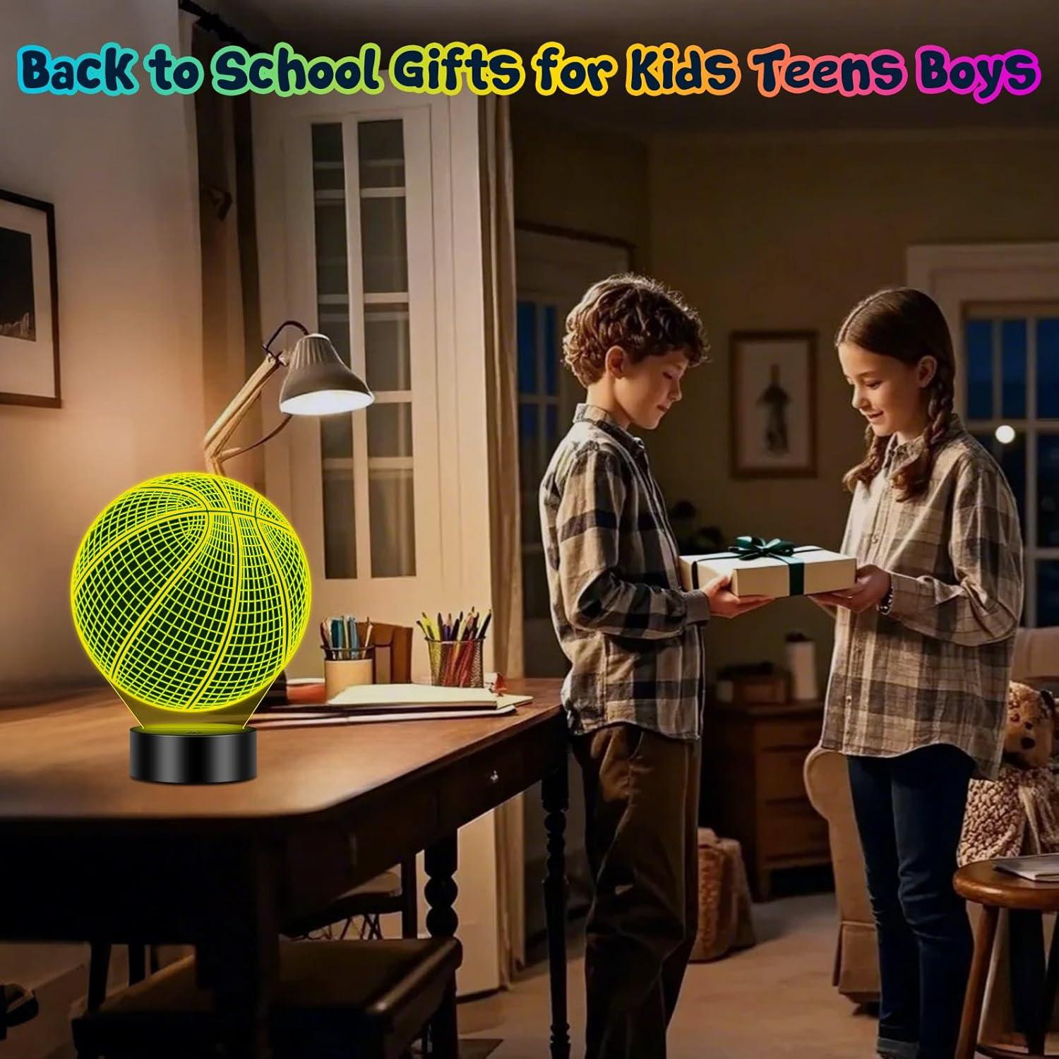 Luz Nocturna 3D Baloncesto Linkax con Control Remoto