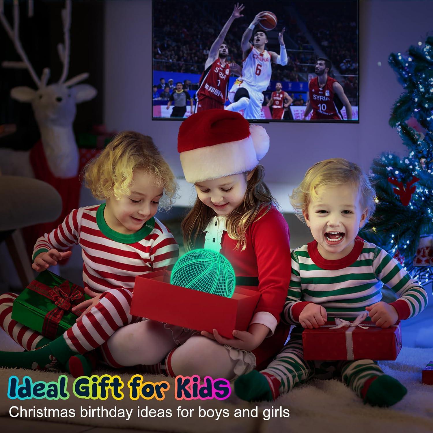 Luz Nocturna 3D Baloncesto Linkax con Control Remoto