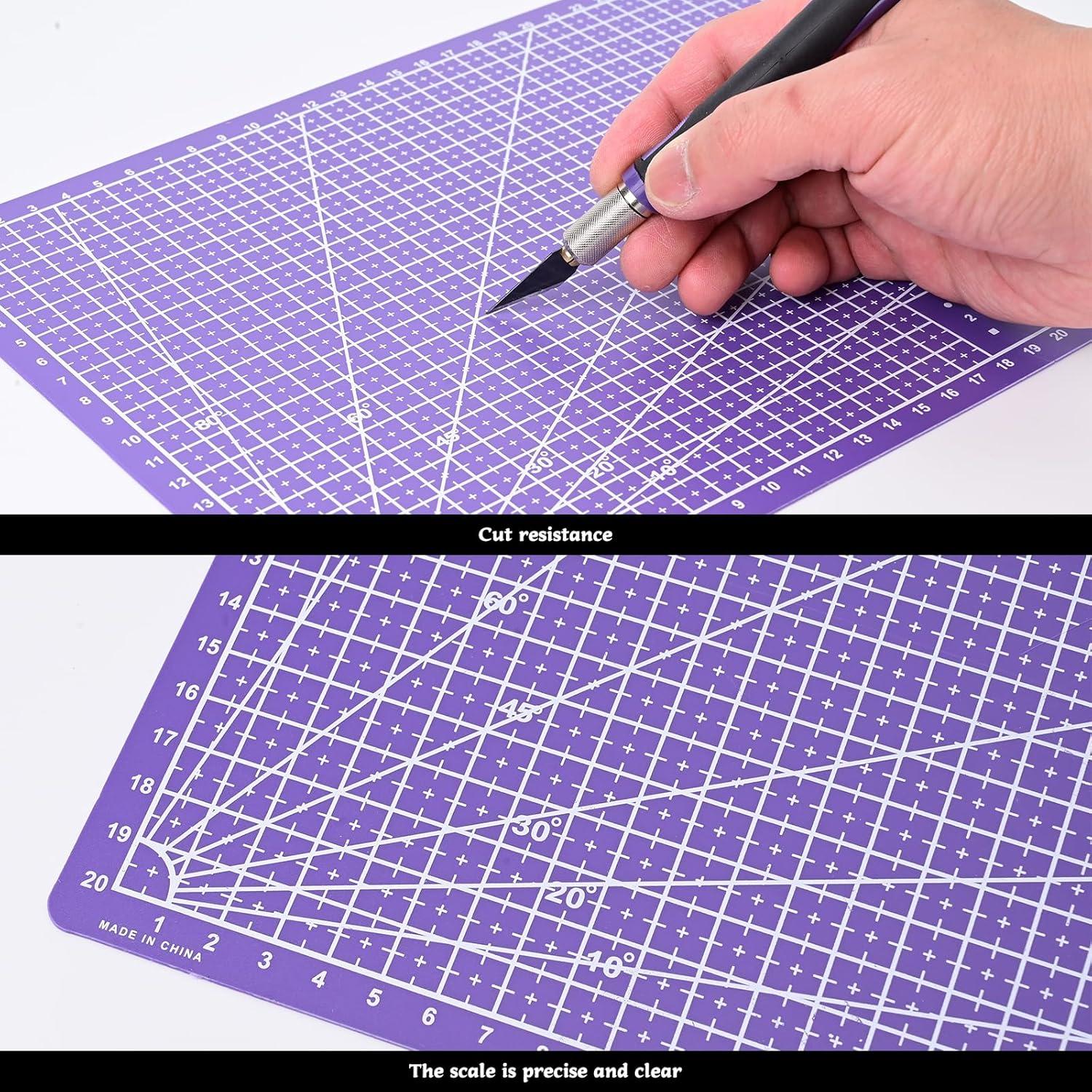 Juego de Cuchillos de Precisión EHDIS con Tapete y Regla