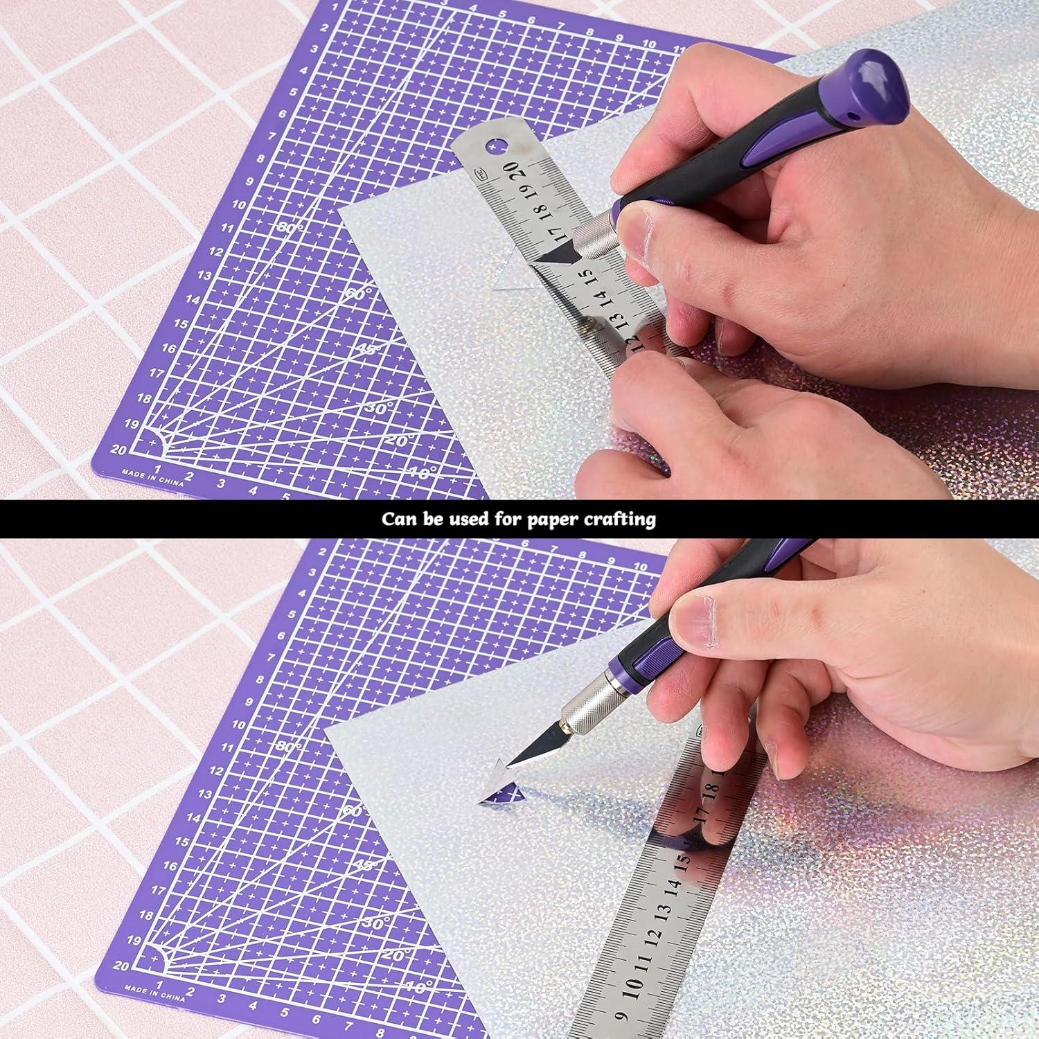 Juego de Cuchillos de Precisión EHDIS con Tapete y Regla