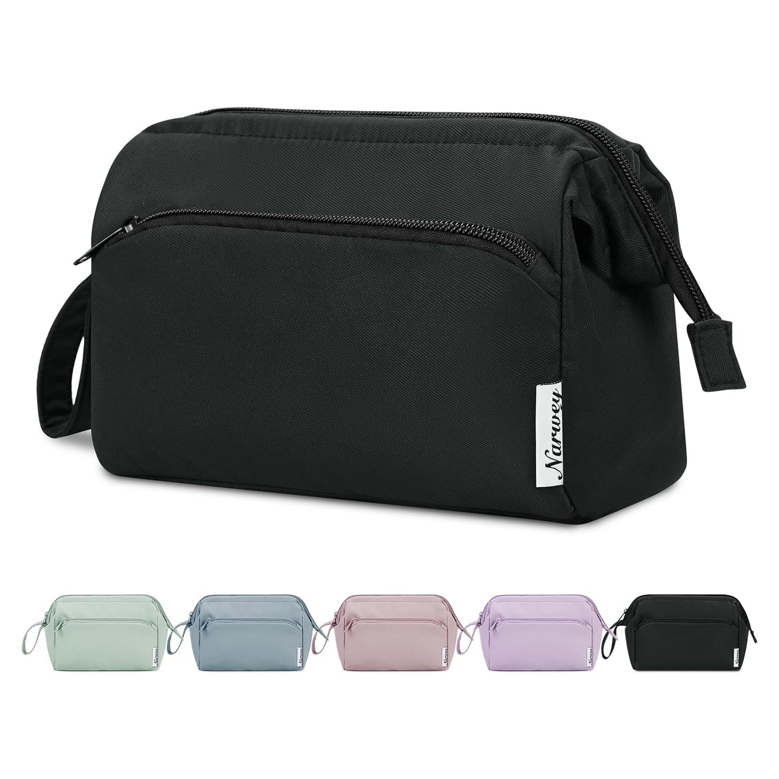 Bolsa de Maquillaje Narwey para Mujeres - Organizador Negro 20x18x11cm