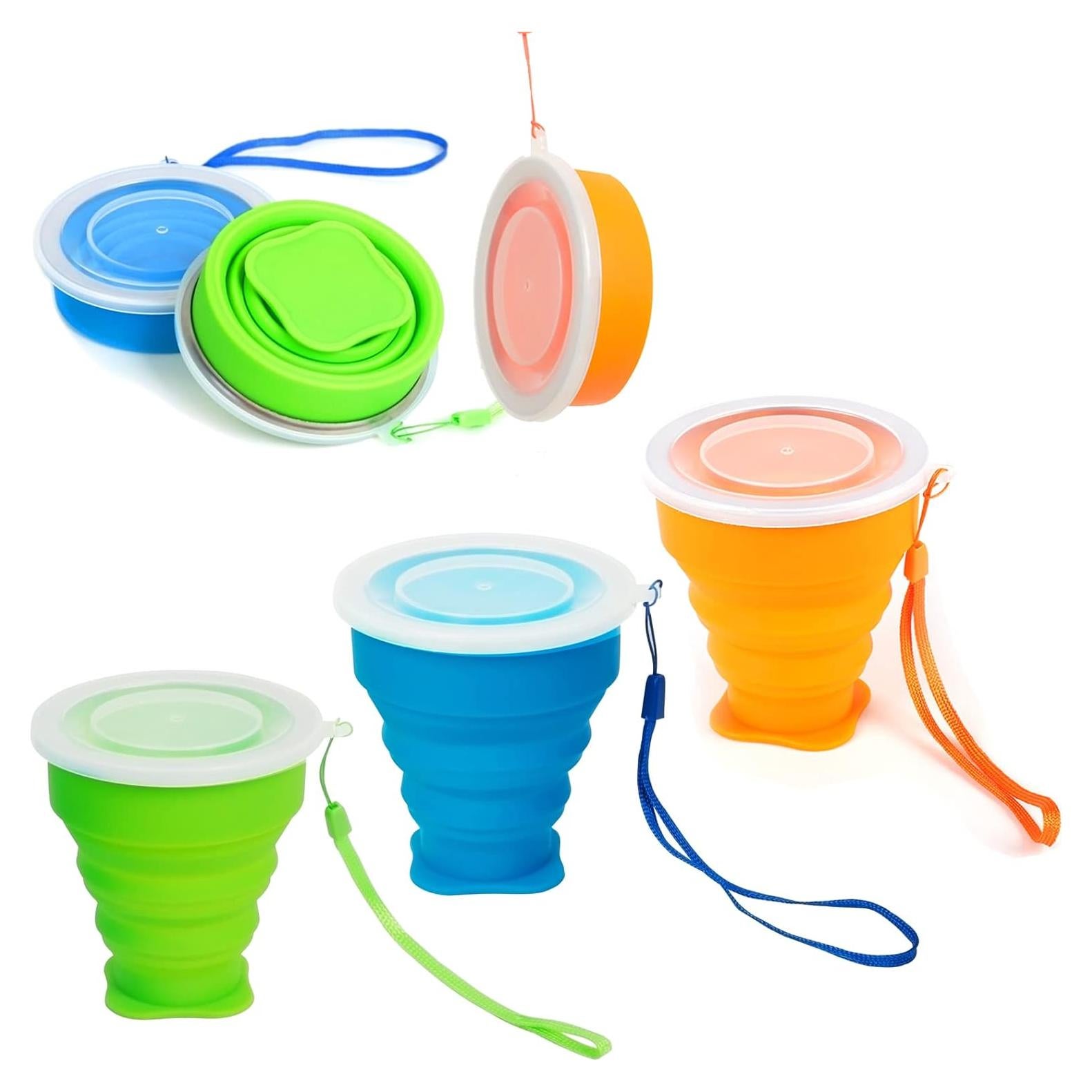 Paquete de 3 Tazas Plegables Stouge Silicona 250ml