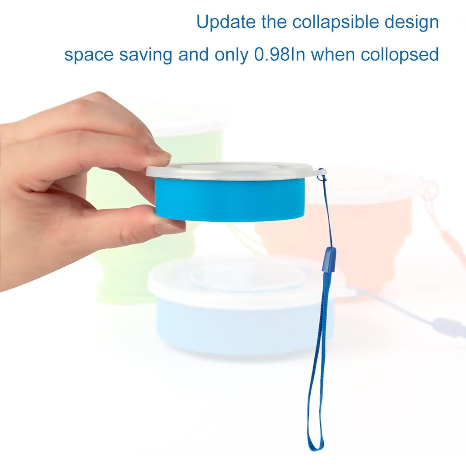 Paquete de 3 Tazas Plegables Stouge Silicona 250ml