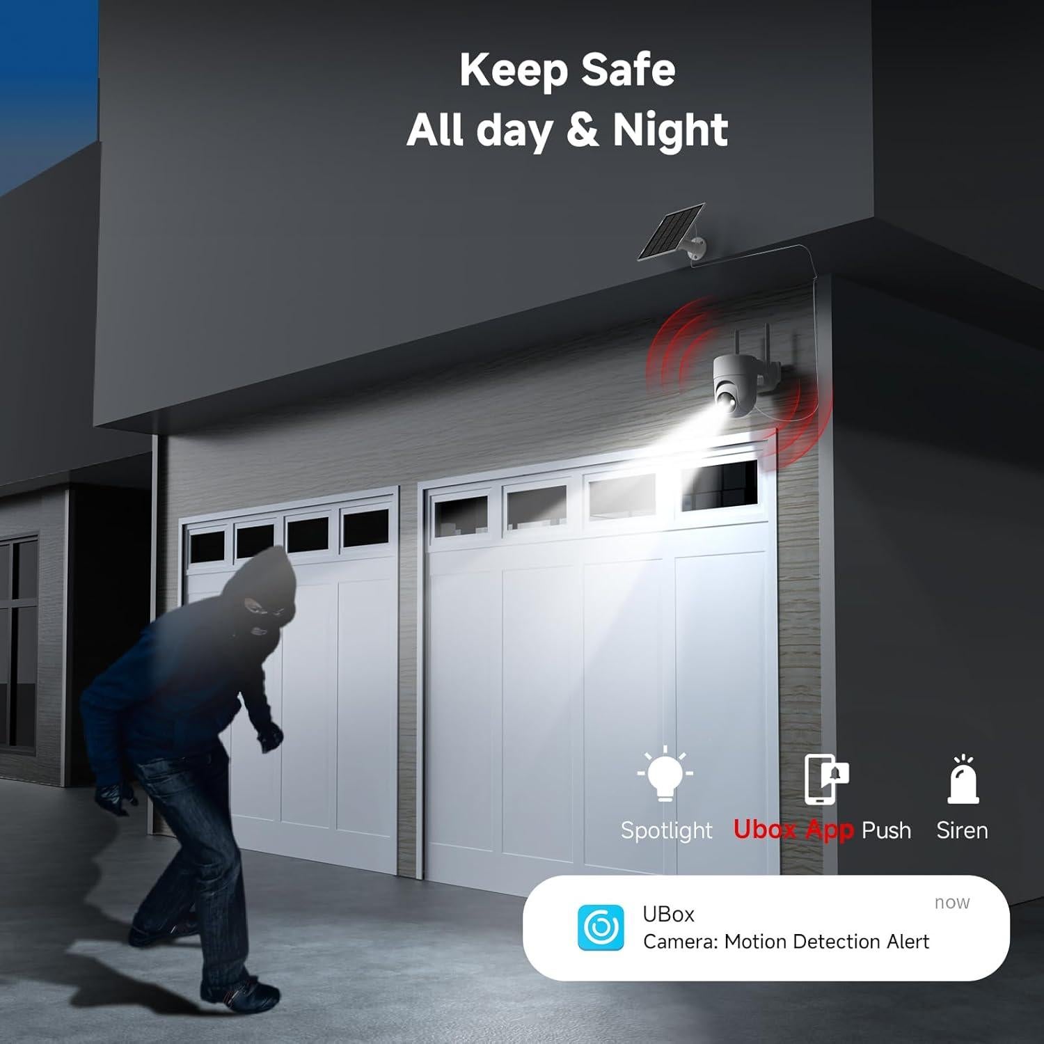 Cámaras de Seguridad Solar Oculview 2K Inalámbricas 2PCS