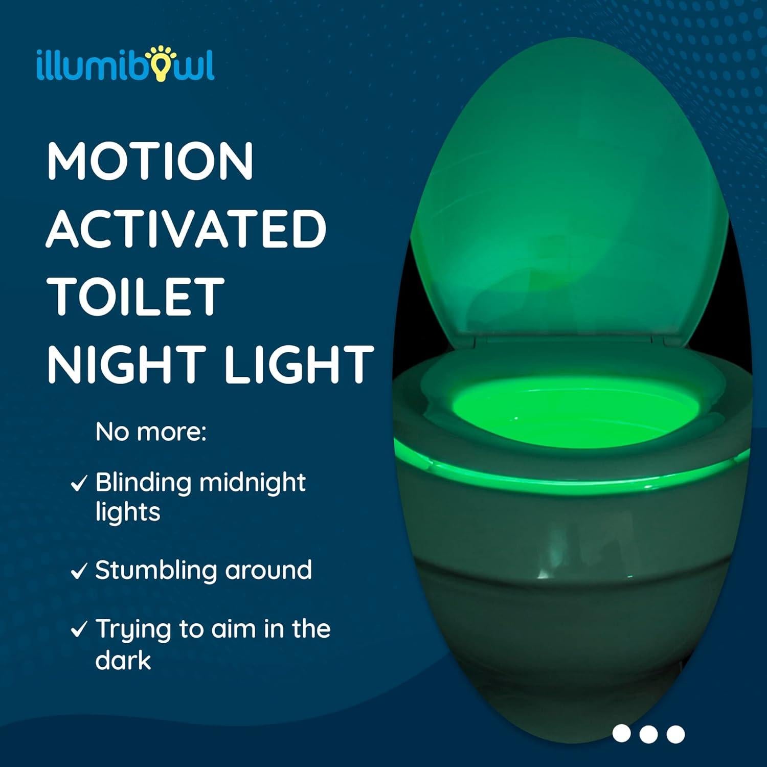 Luz Nocturna para Inodoro Illumibowl con Sensor de Movimiento