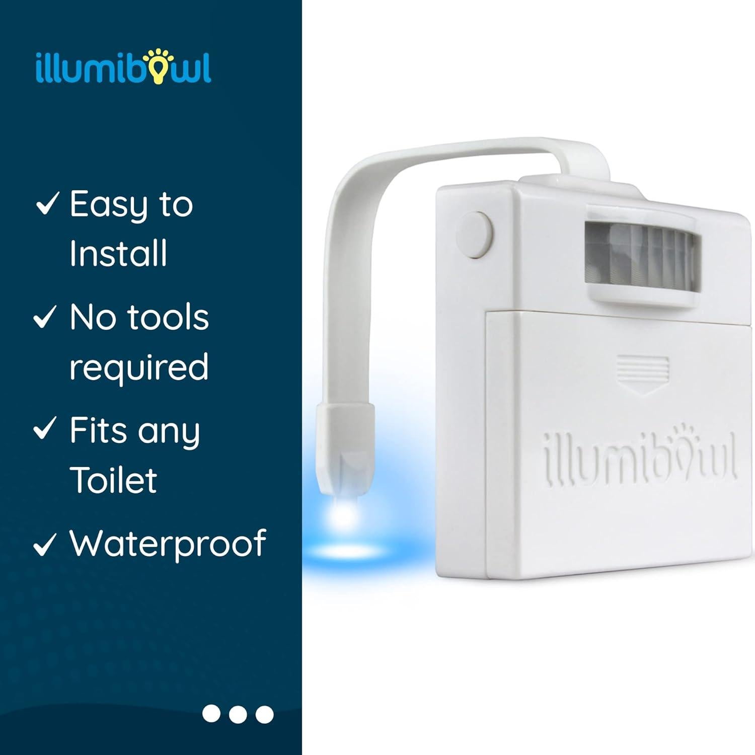 Luz Nocturna para Inodoro Illumibowl con Sensor de Movimiento