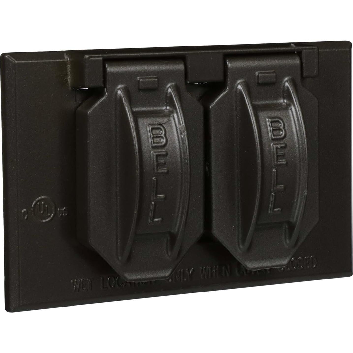 Cubierta a Prueba de Climas Hubbell Raco 5180-2 Dúplex Horizontal