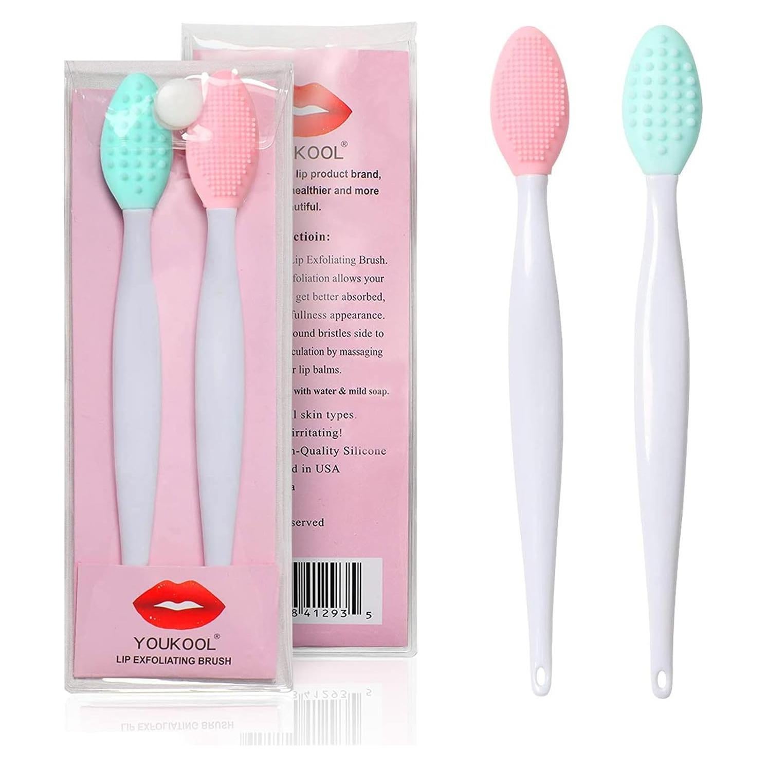 Cepillo Exfoliante de Labios YOUKOOL Doble Cara 2 PCS