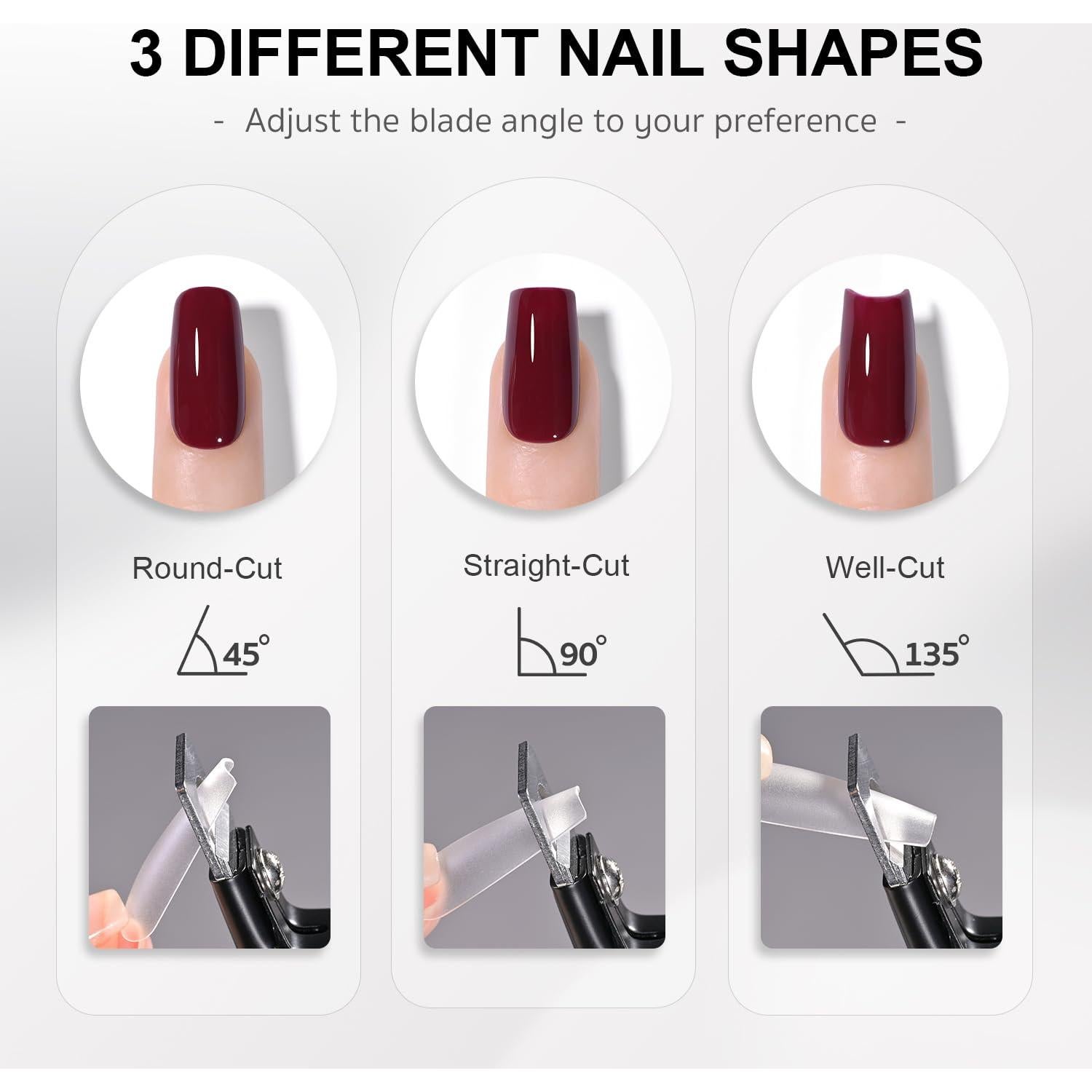 Cortador de Uñas Acrílicas GAOY Profesional Acero Inoxidable